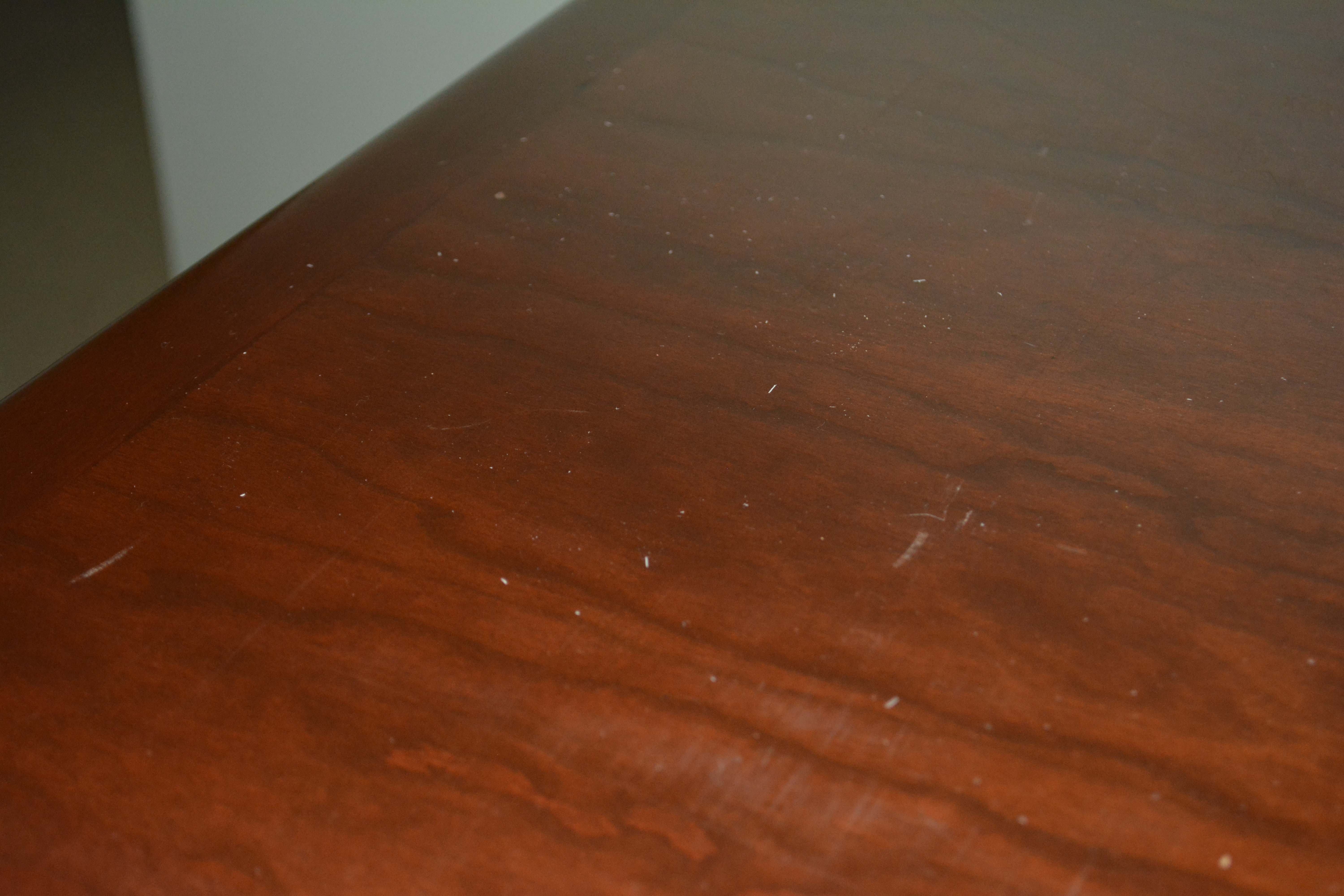 Two Filing Cabinets with Mahogany Finish