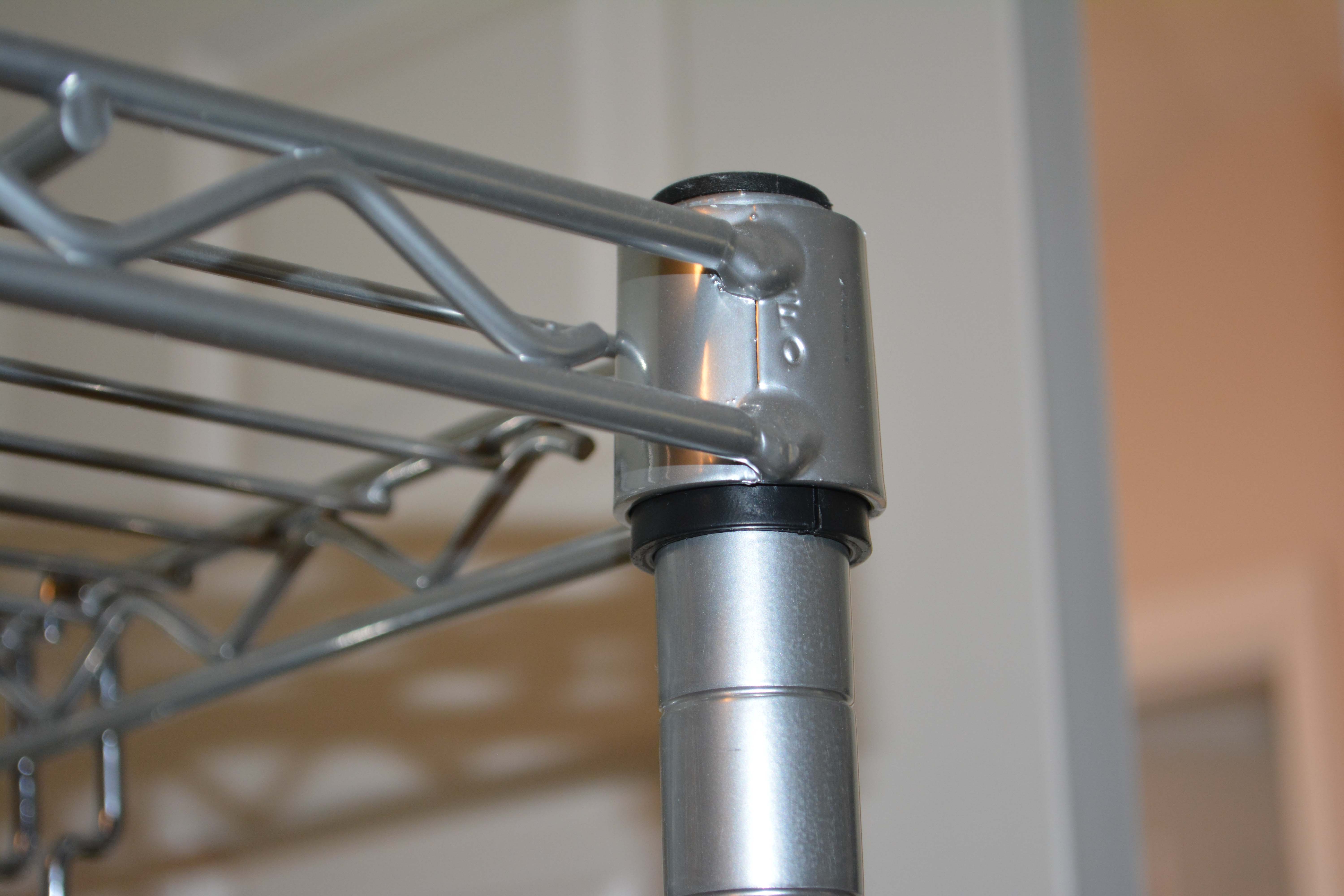 Pair of InterMETRO Rolling Clothing Racks