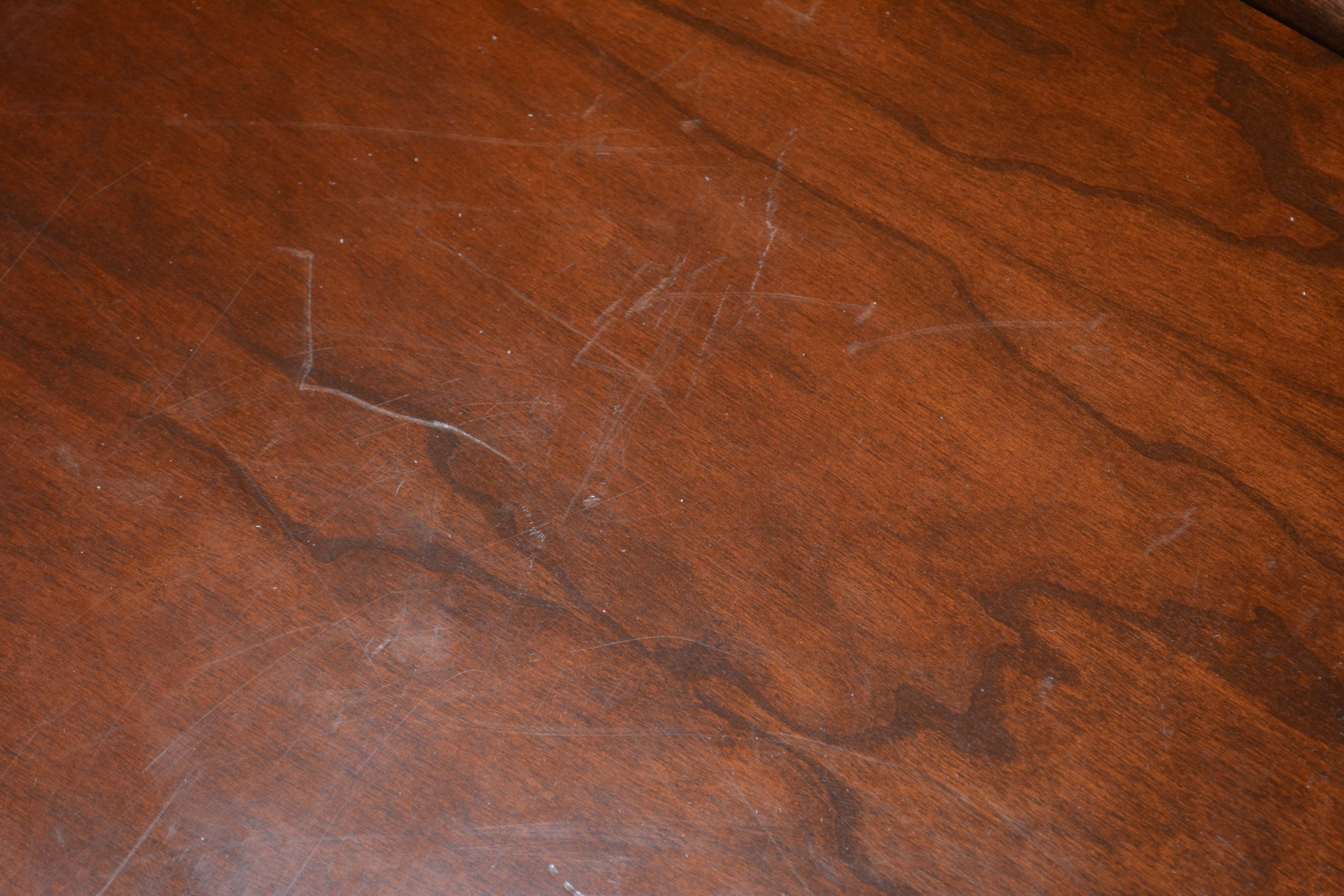 Two Filing Cabinets with Mahogany Finish