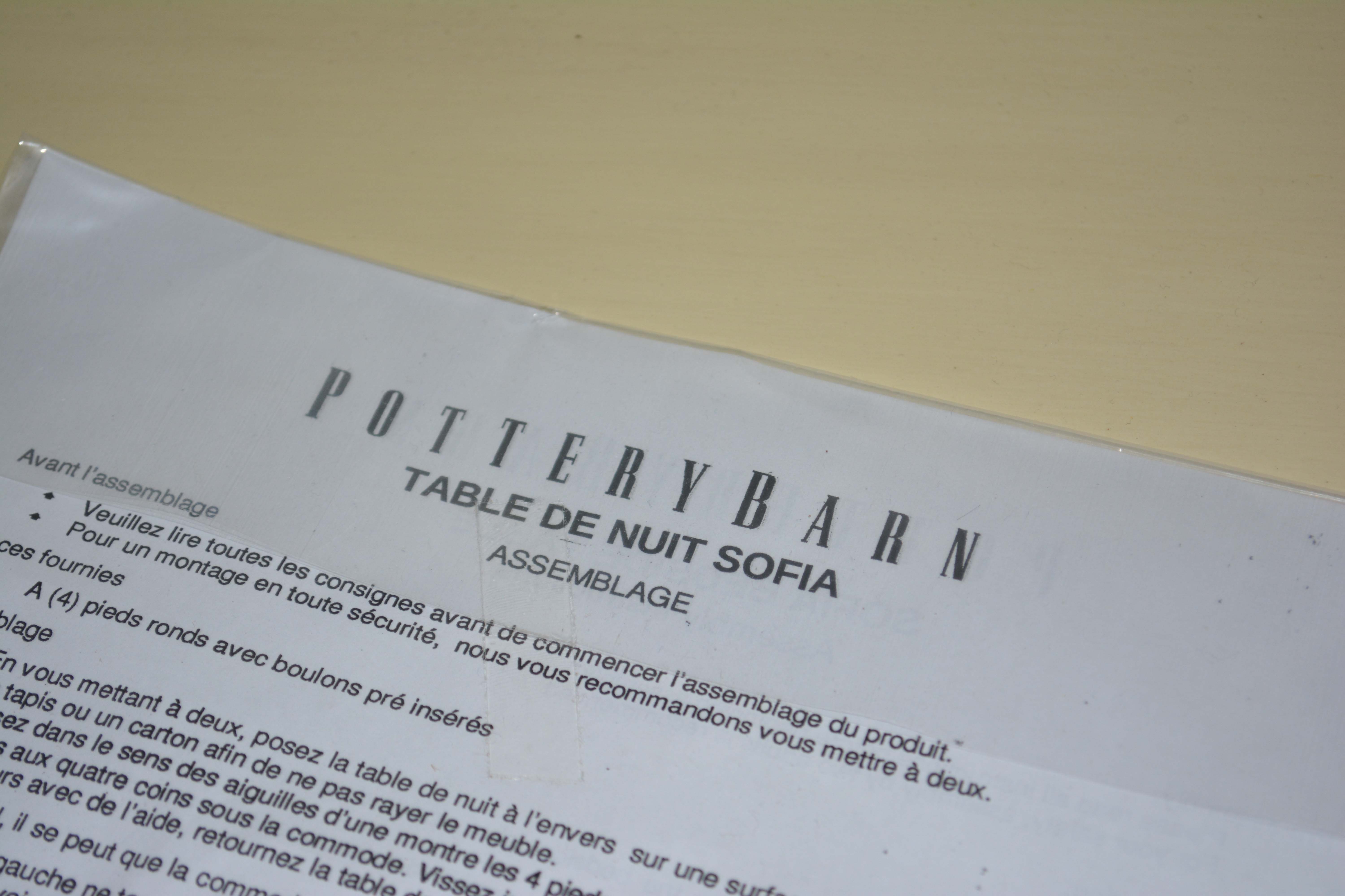 Pair of Pottery Barn Nightstands