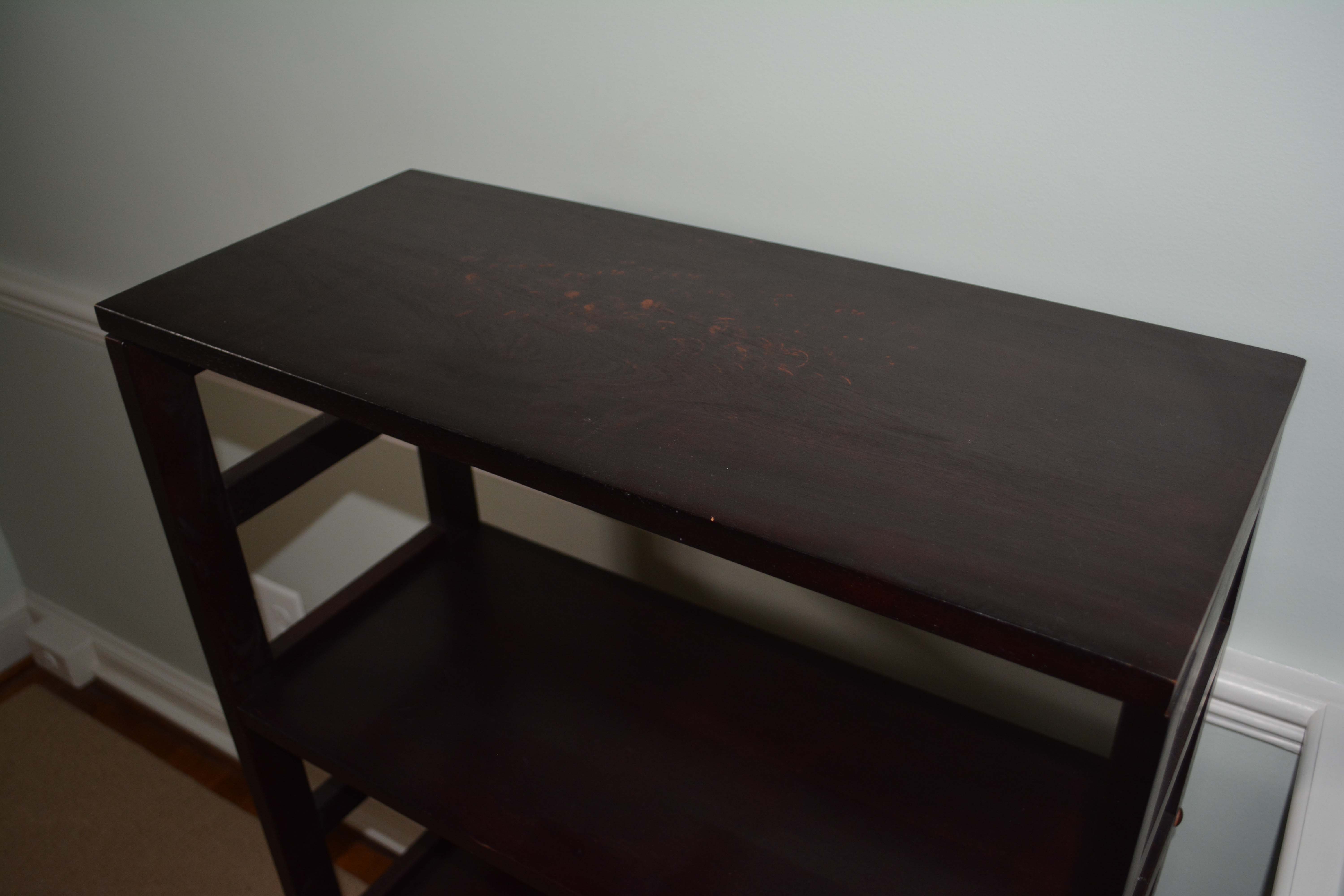 Open Shelving Unit with Two Baskets