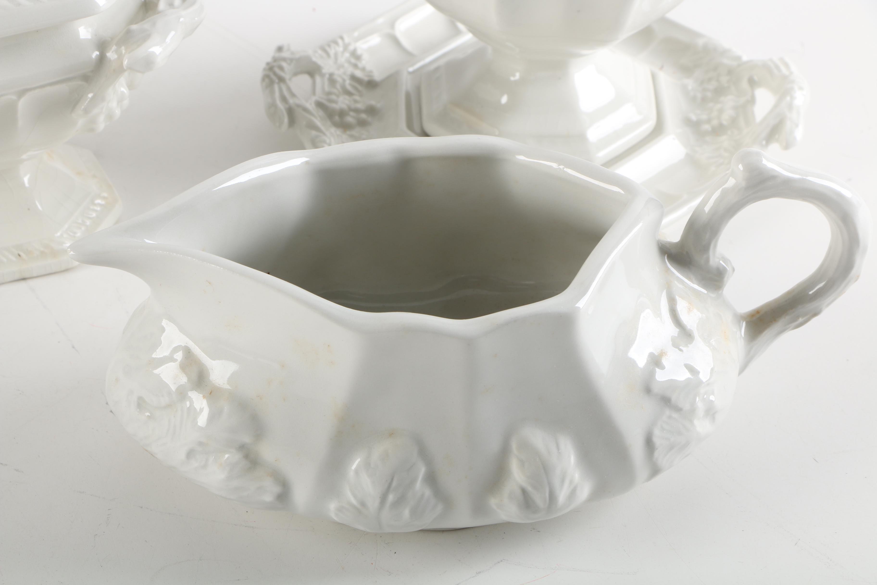 Vintage Red Cliff "Grape" Ironstone Serveware