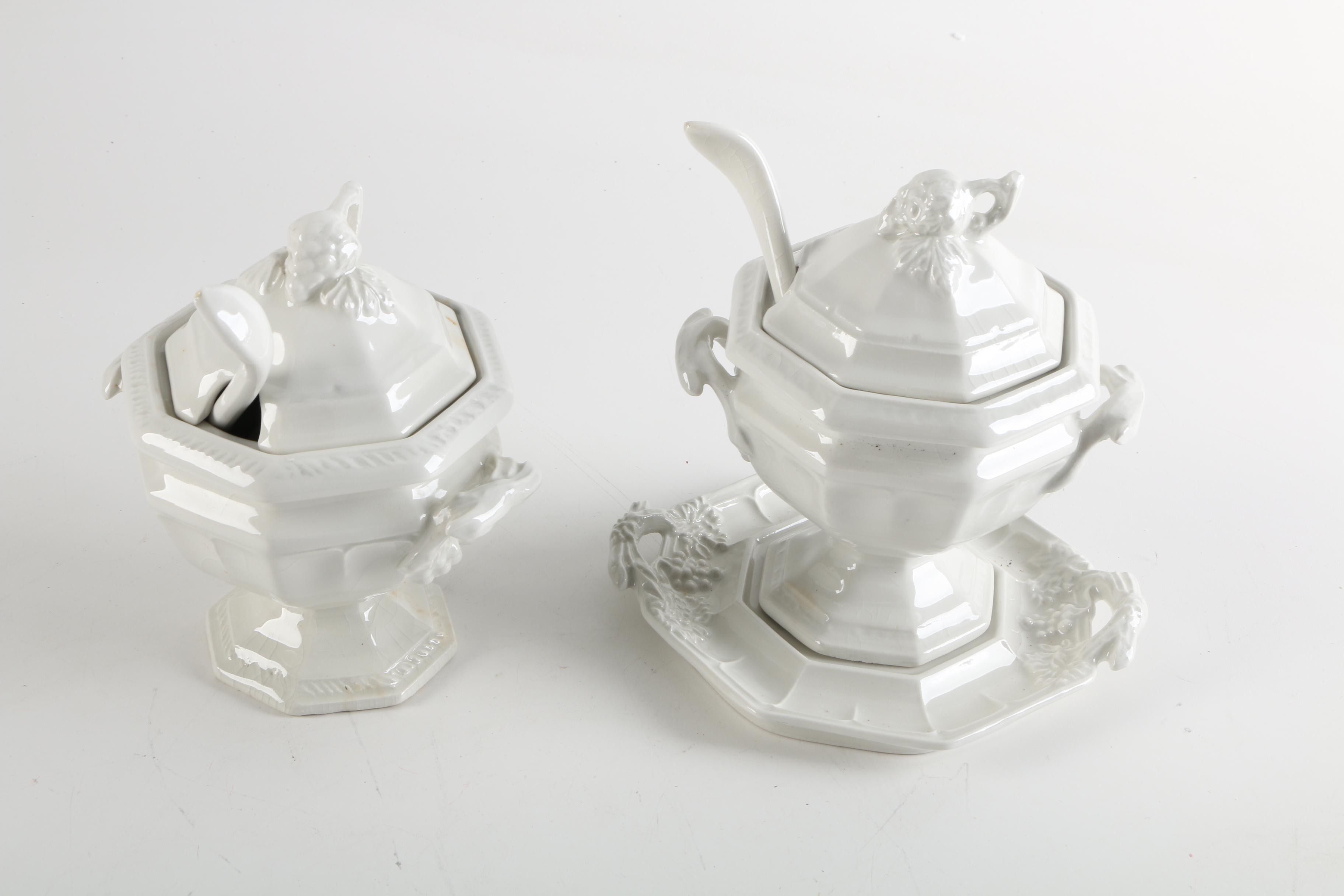 Vintage Red Cliff "Grape" Ironstone Serveware