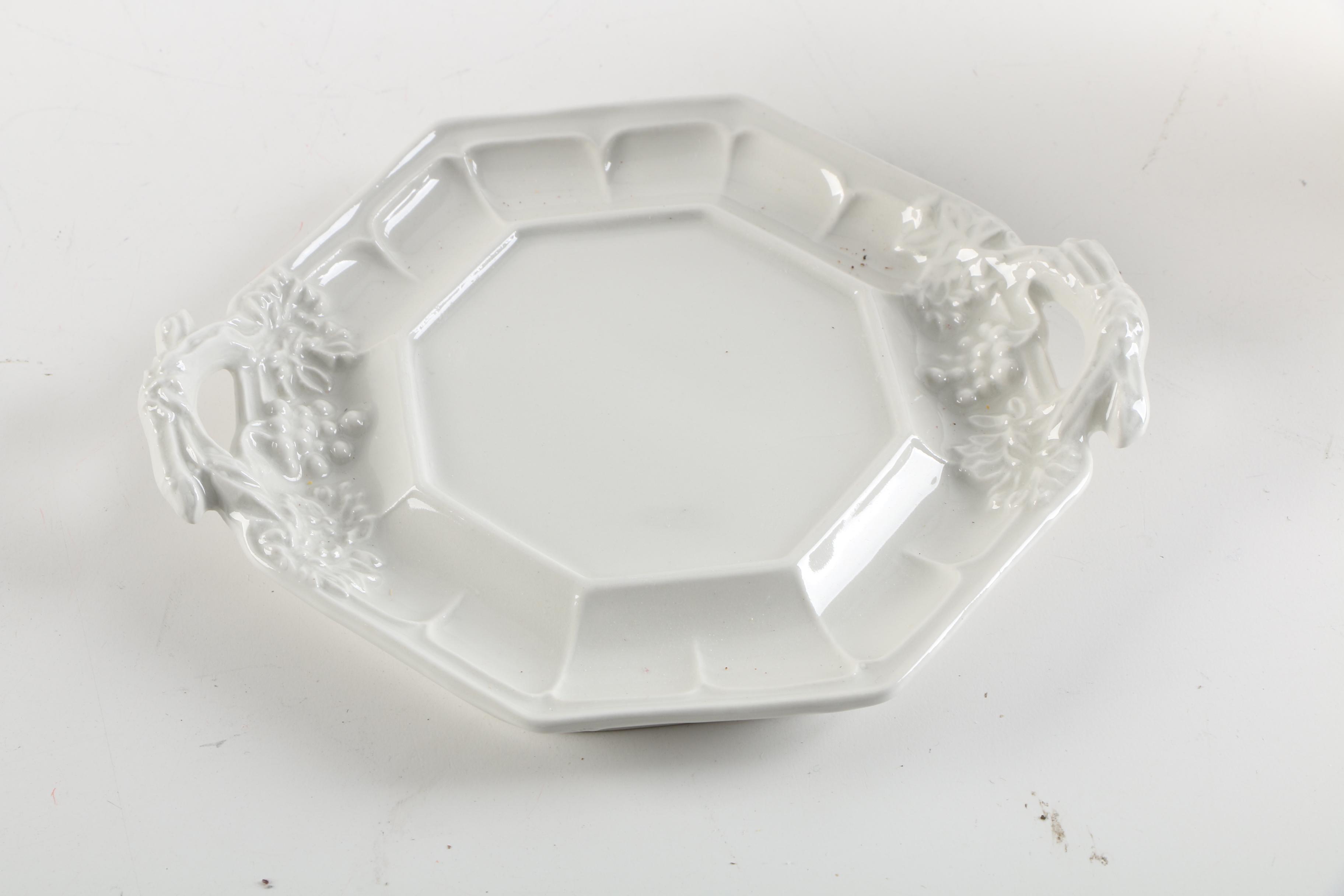 Vintage Red Cliff "Grape" Ironstone Serveware