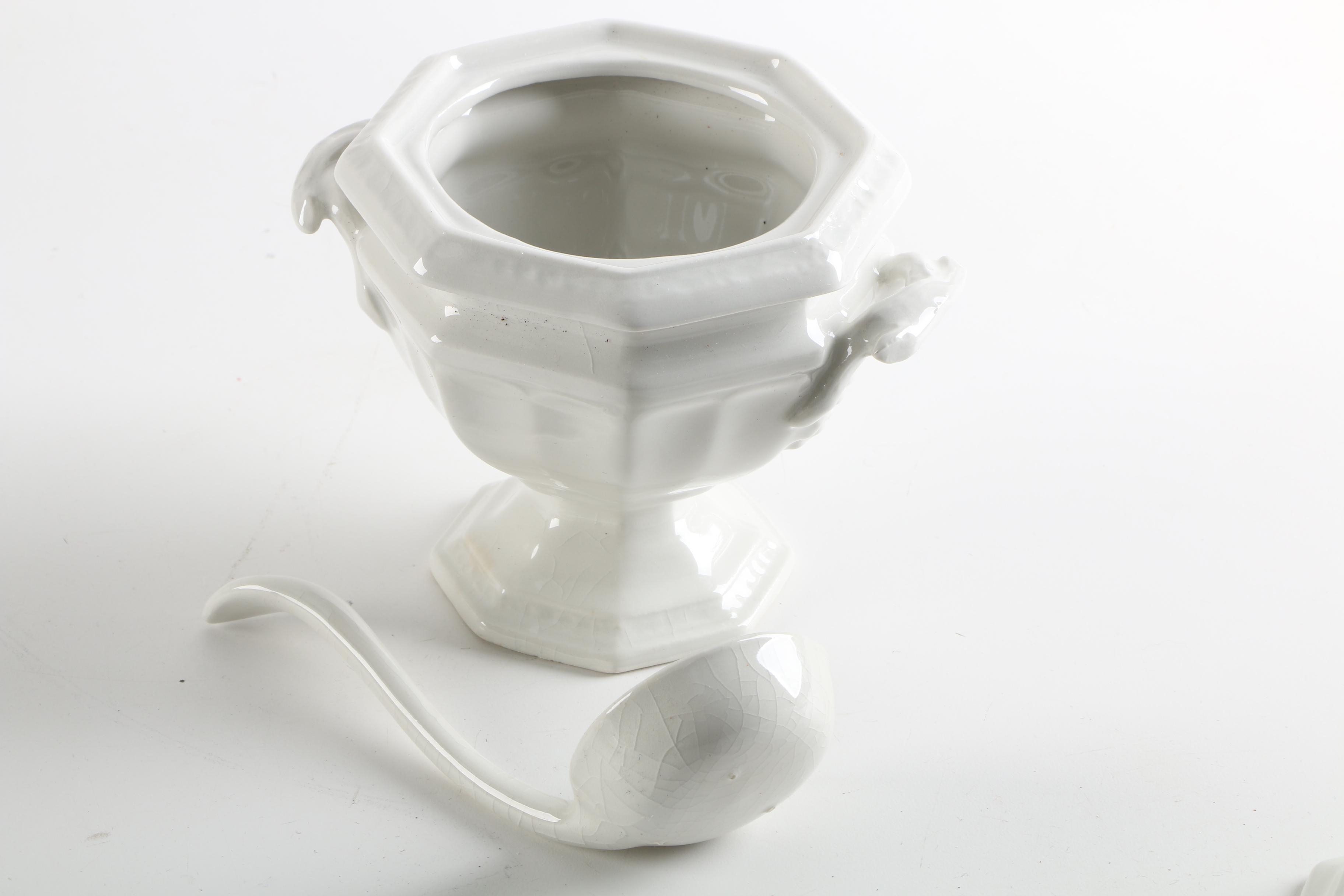 Vintage Red Cliff "Grape" Ironstone Serveware