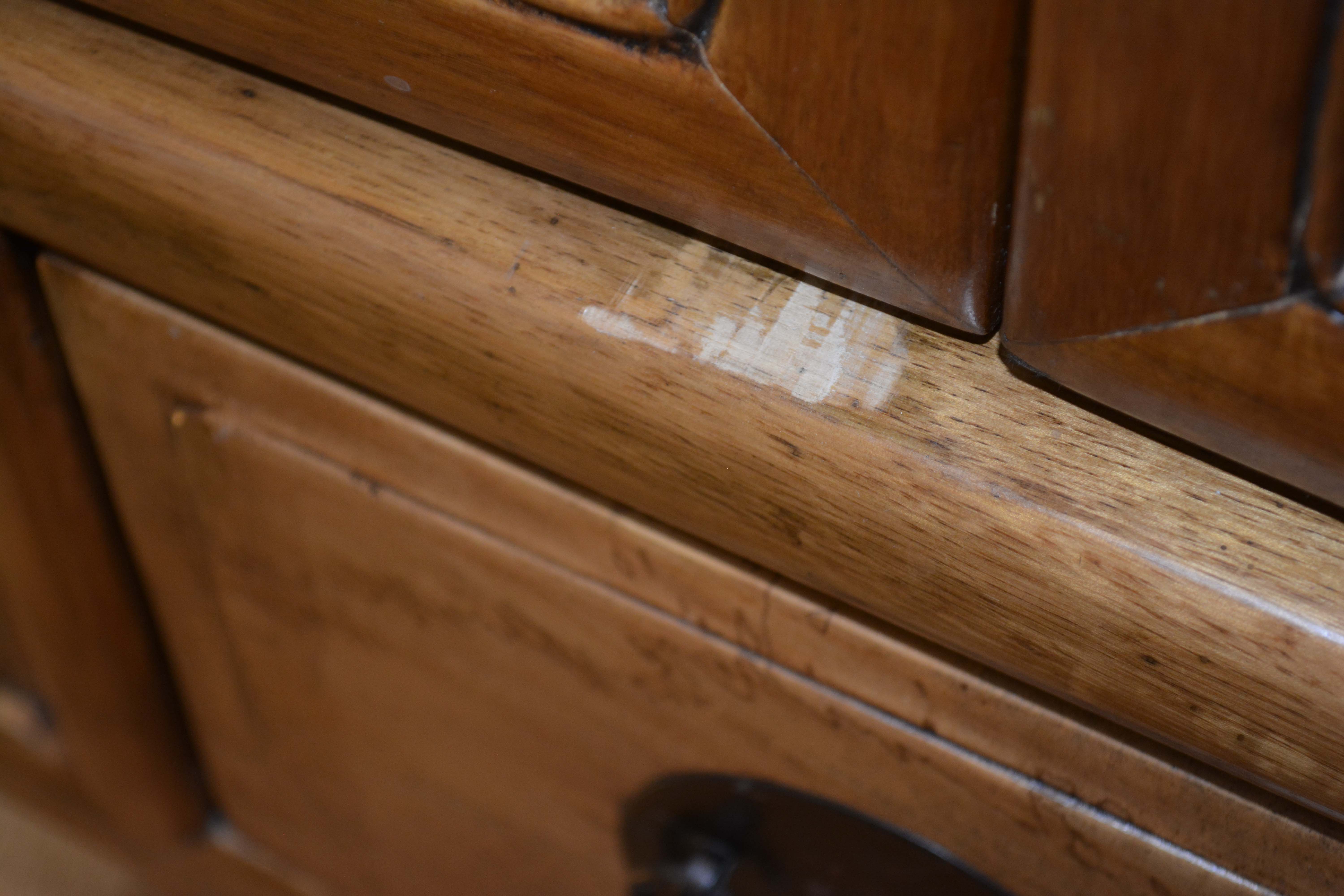 Antique Handmade Chinese Square-Cornered Elmwood Cabinet