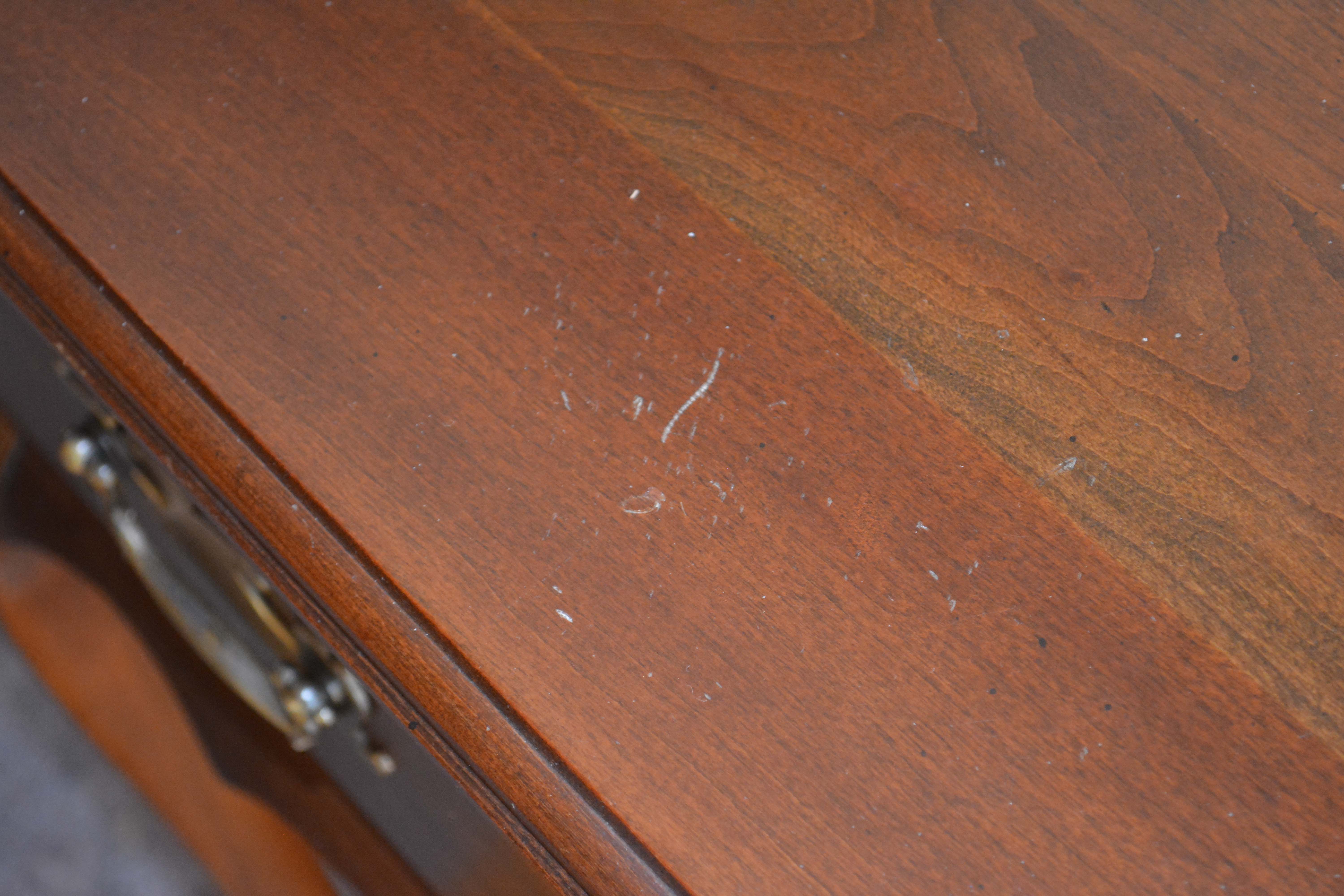 Queen Anne Style Cherry Desk with Pottery Barn Chair