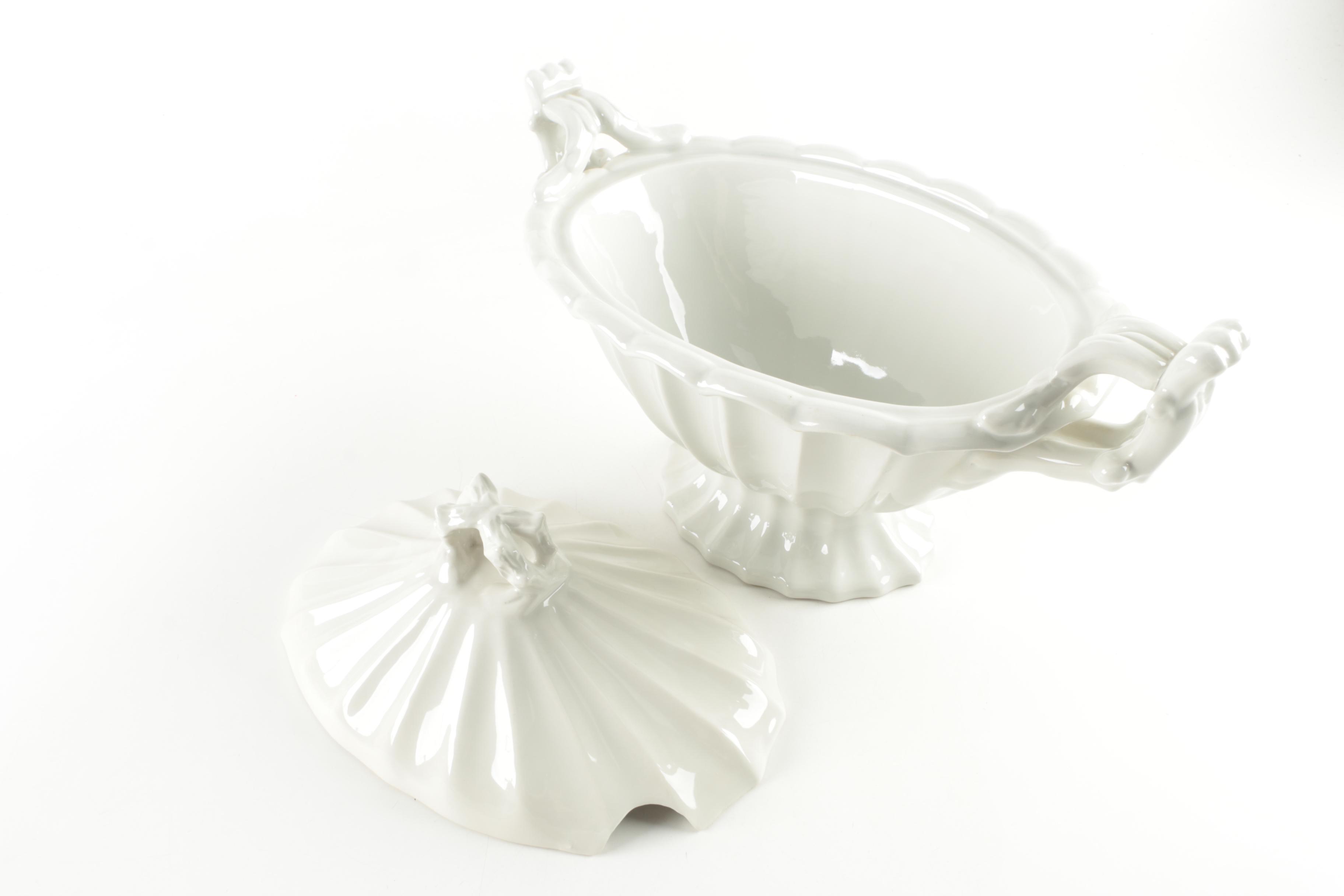 Vintage Red-Cliff Ironstone Soup Tureen