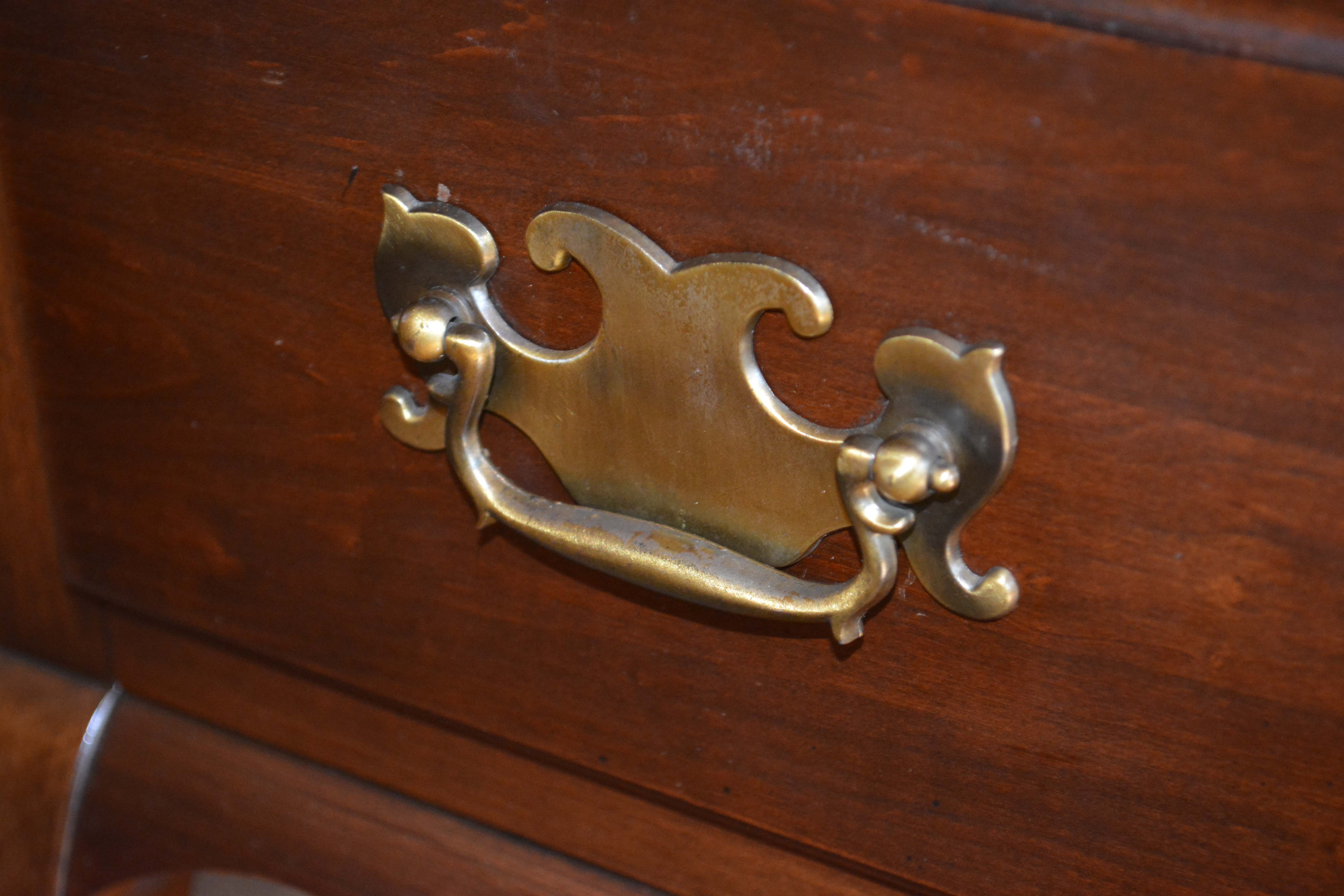 Queen Anne Style Cherry Desk with Pottery Barn Chair