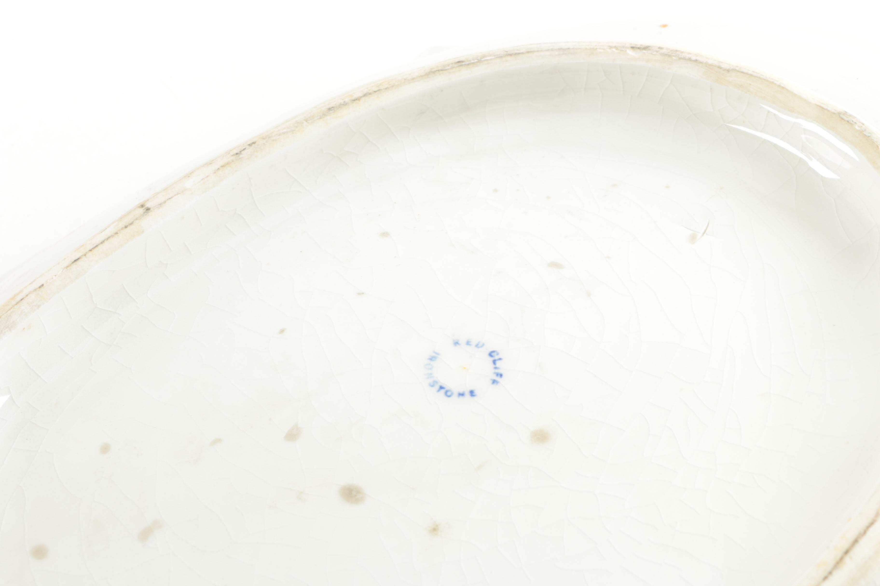 Vintage Red-Cliff Ironstone Soup Tureen