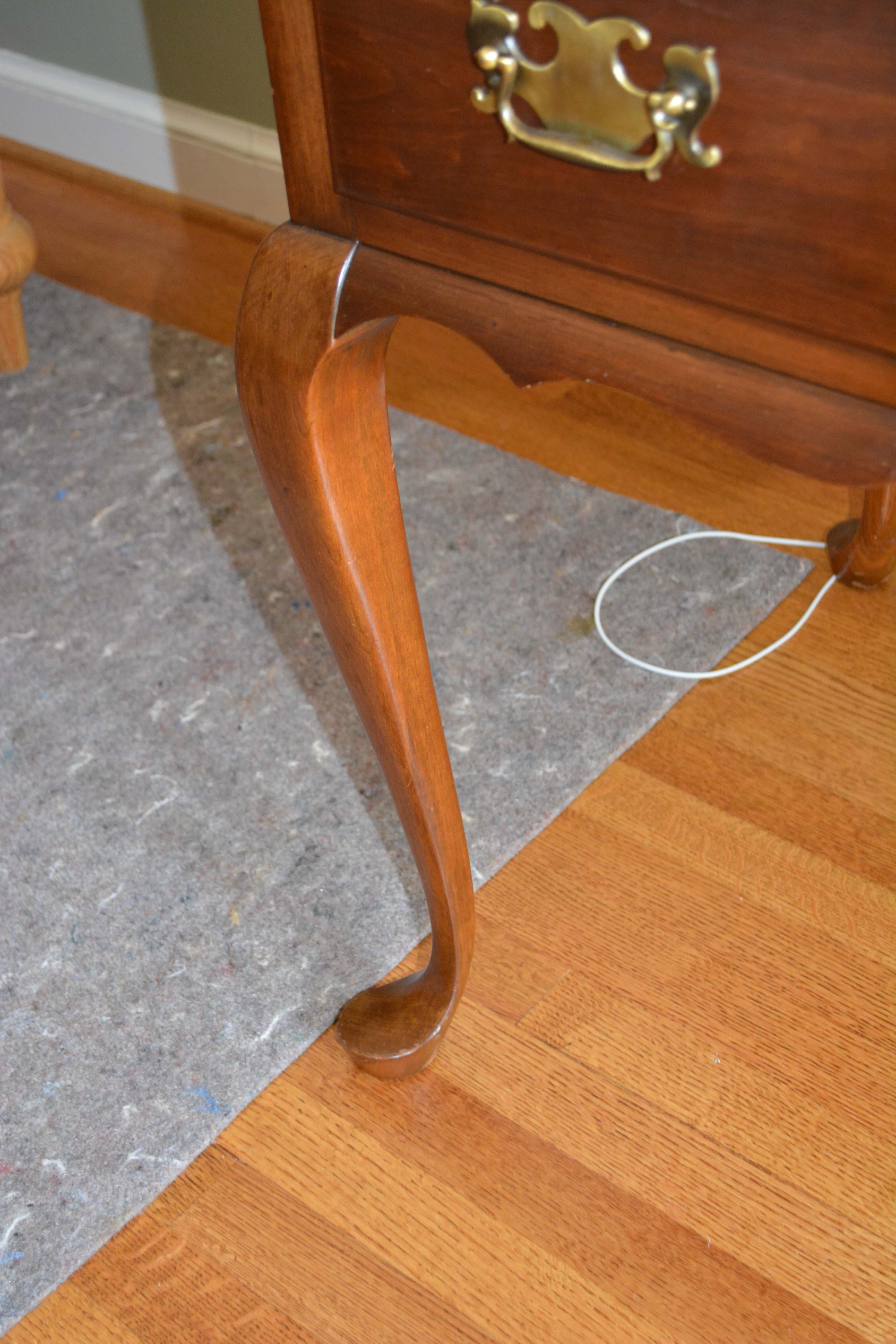 Queen Anne Style Cherry Desk with Pottery Barn Chair