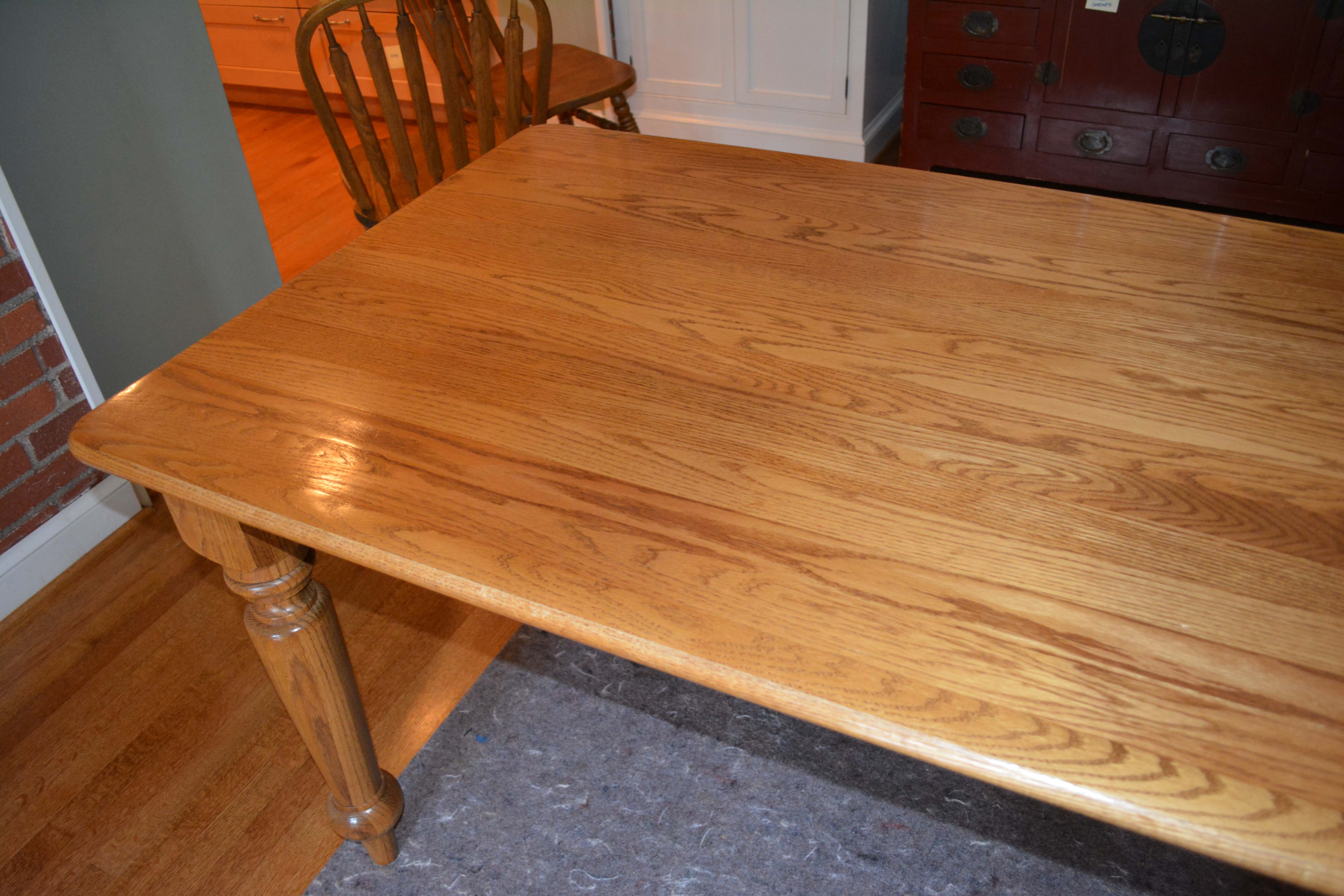 Vintage Oak Dining Table with Richardson Brothers Chairs