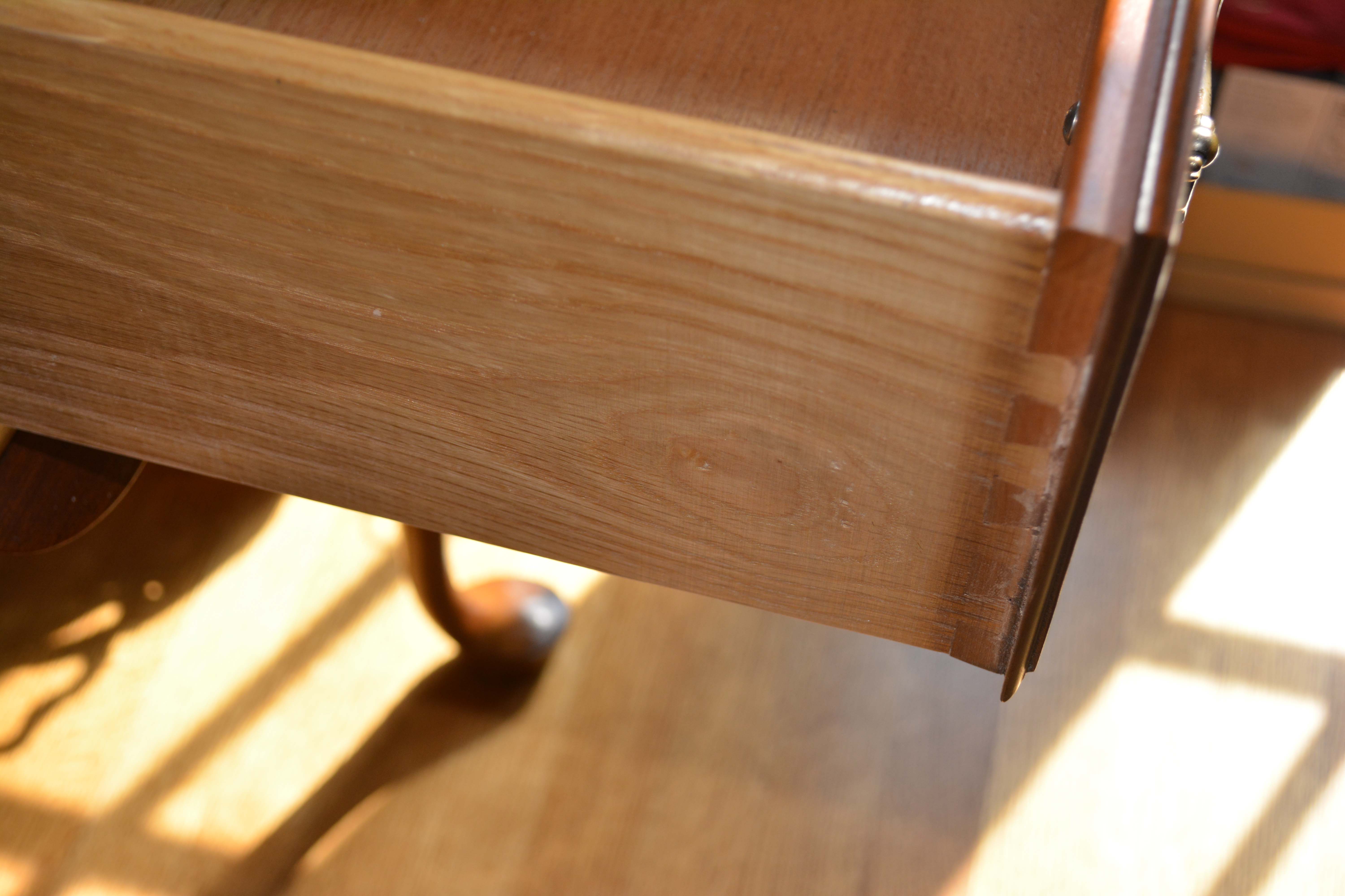 Queen Anne Style Cherry Desk with Pottery Barn Chair