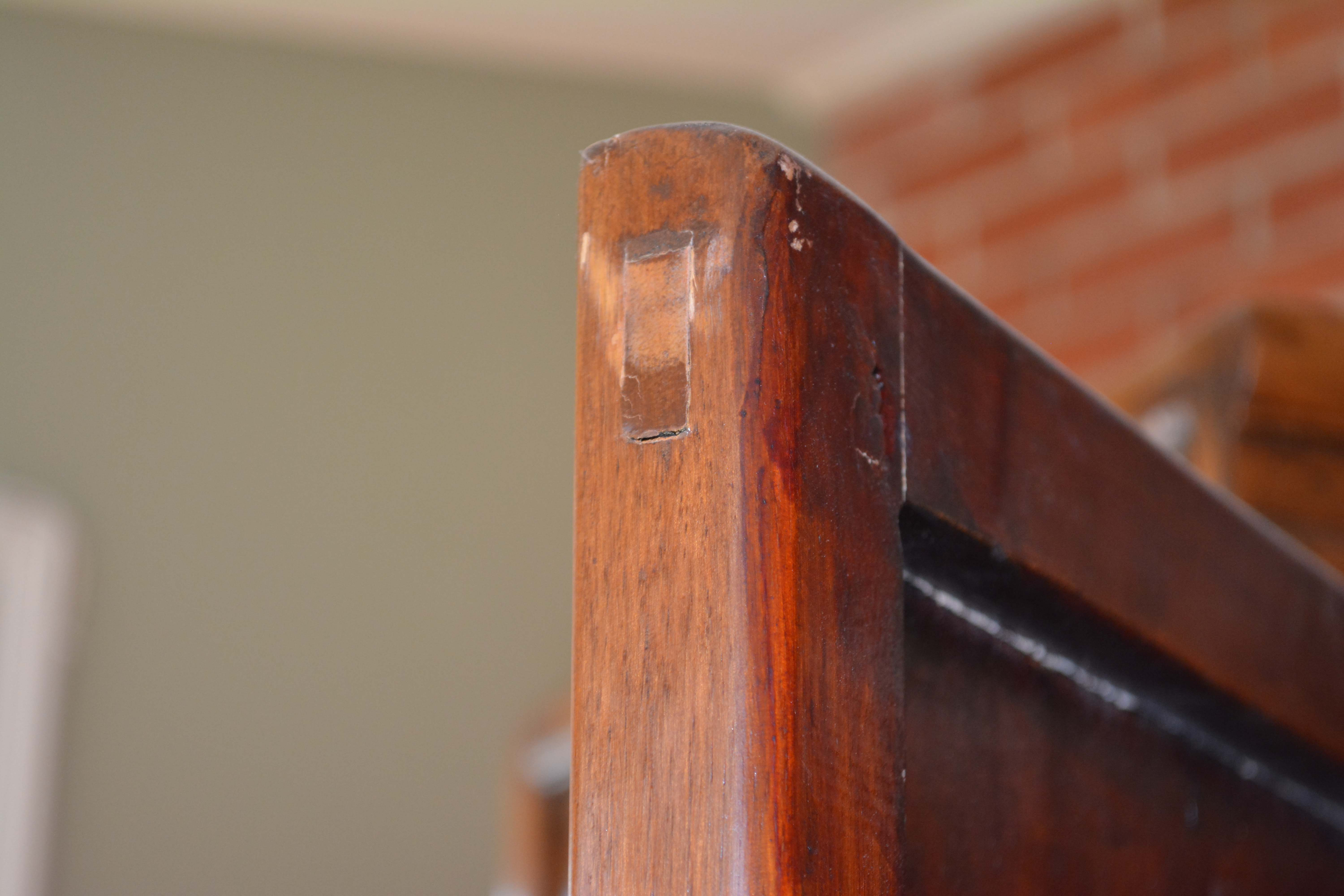 Antique Handmade Chinese Square-Cornered Elmwood Cabinet