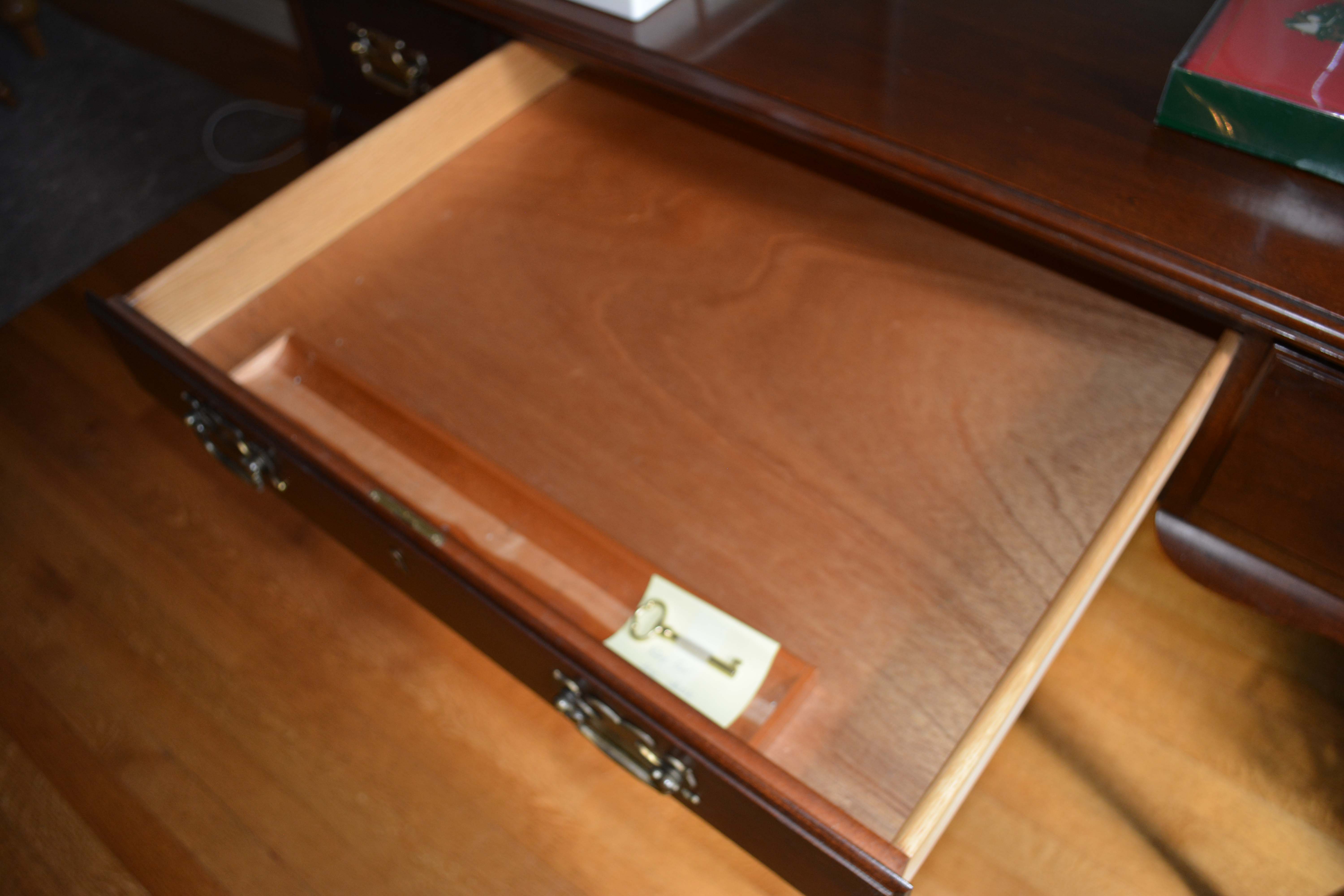 Queen Anne Style Cherry Desk with Pottery Barn Chair