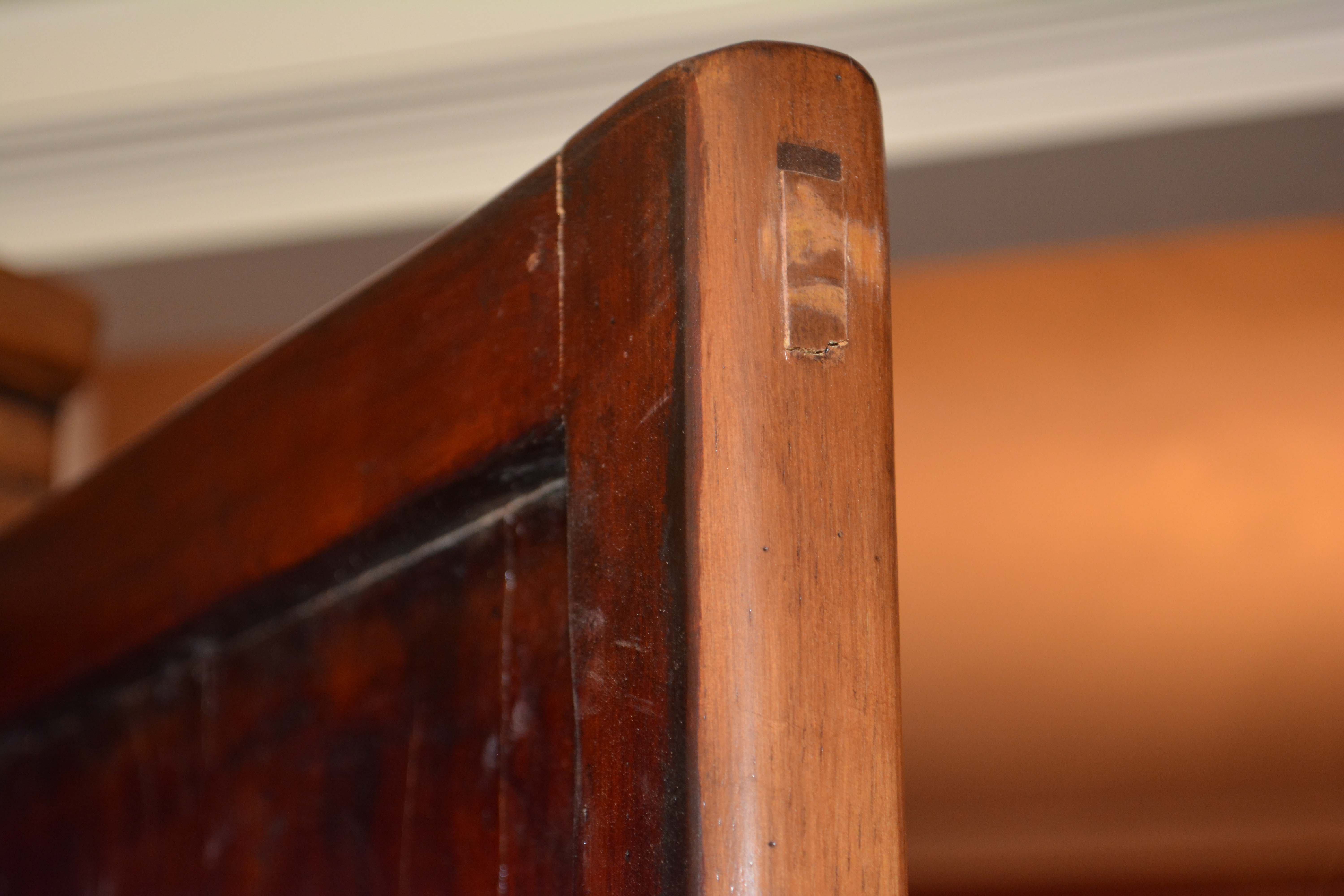 Antique Handmade Chinese Square-Cornered Elmwood Cabinet