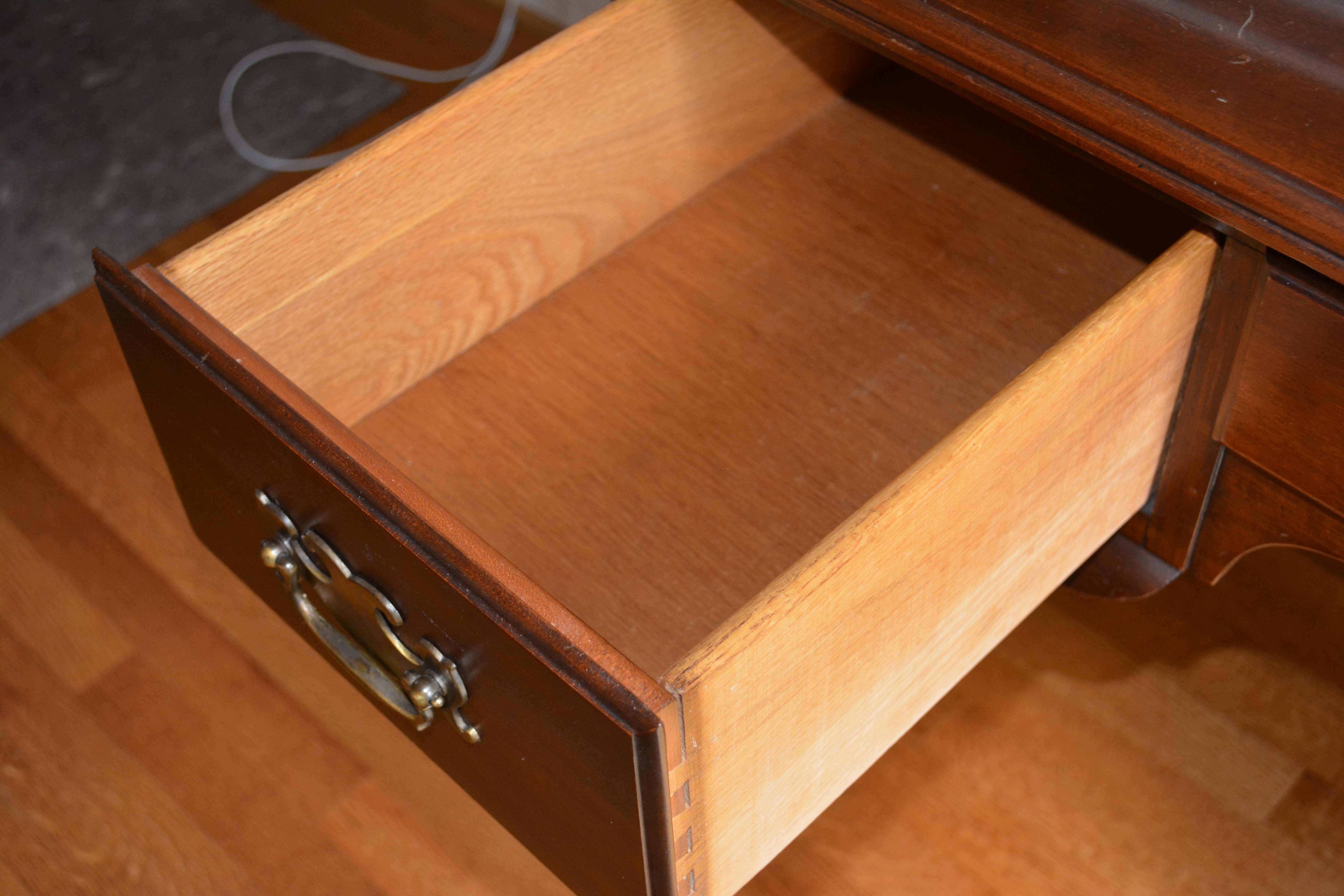 Queen Anne Style Cherry Desk with Pottery Barn Chair