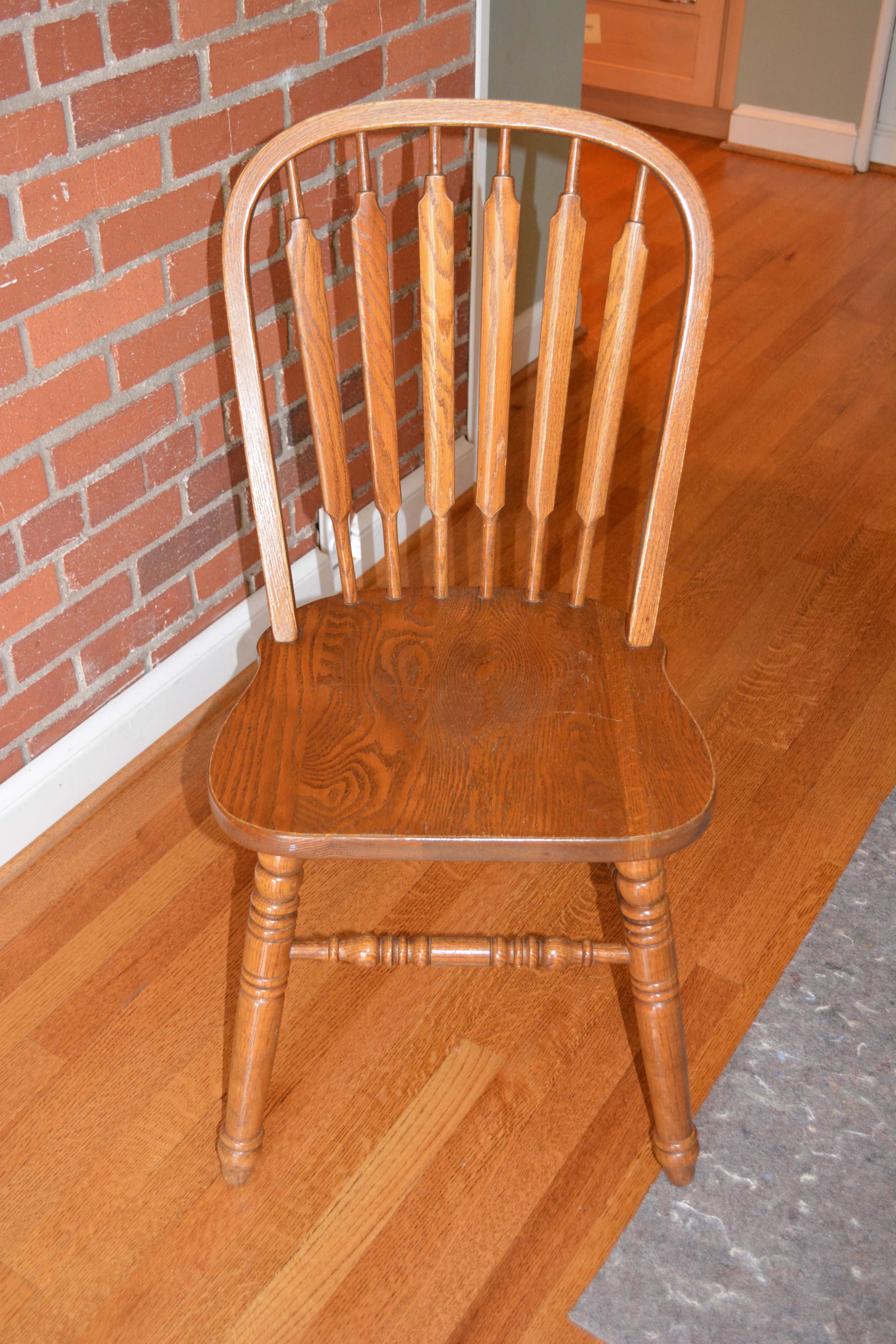 Vintage Oak Dining Table with Richardson Brothers Chairs