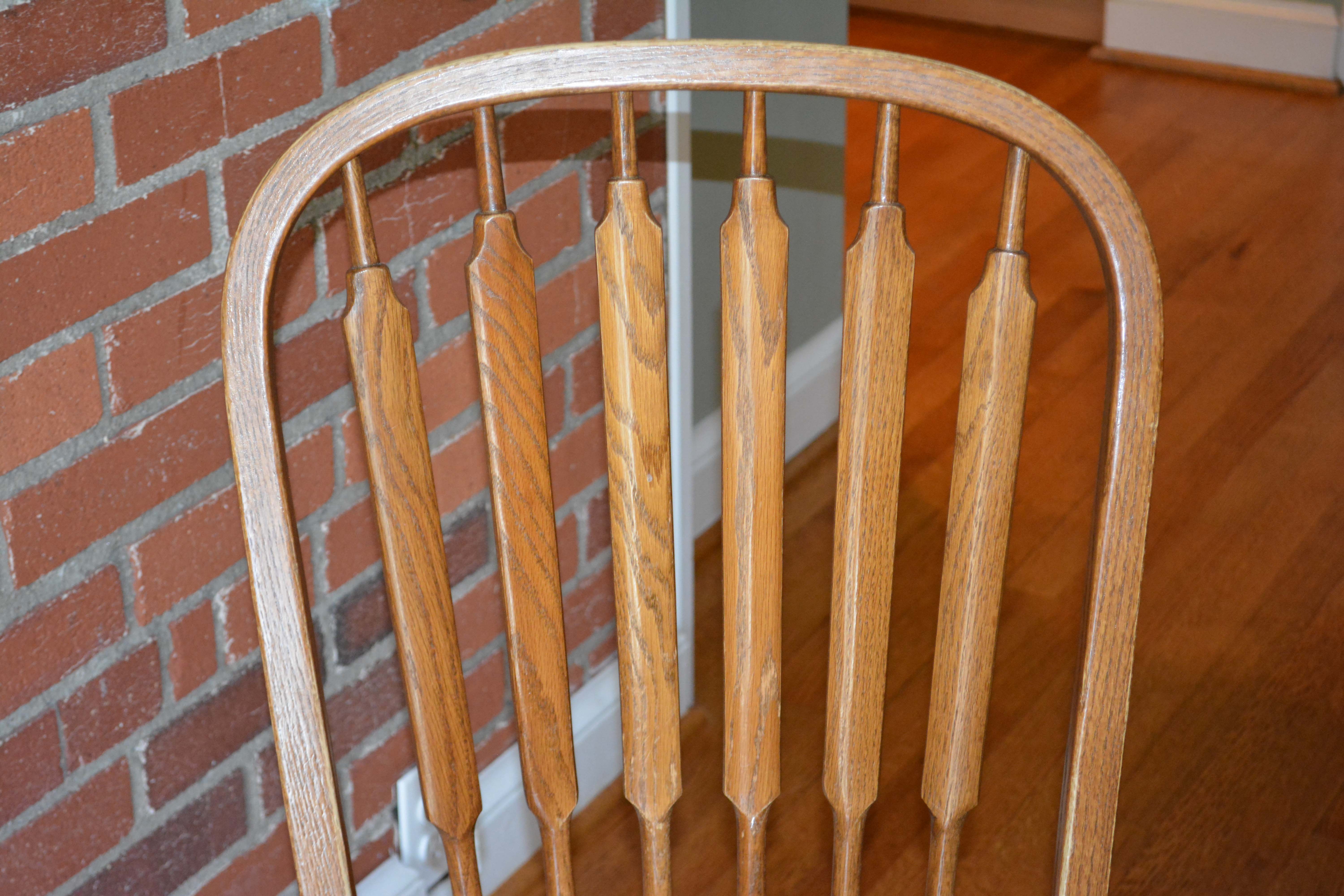 Vintage Oak Dining Table with Richardson Brothers Chairs