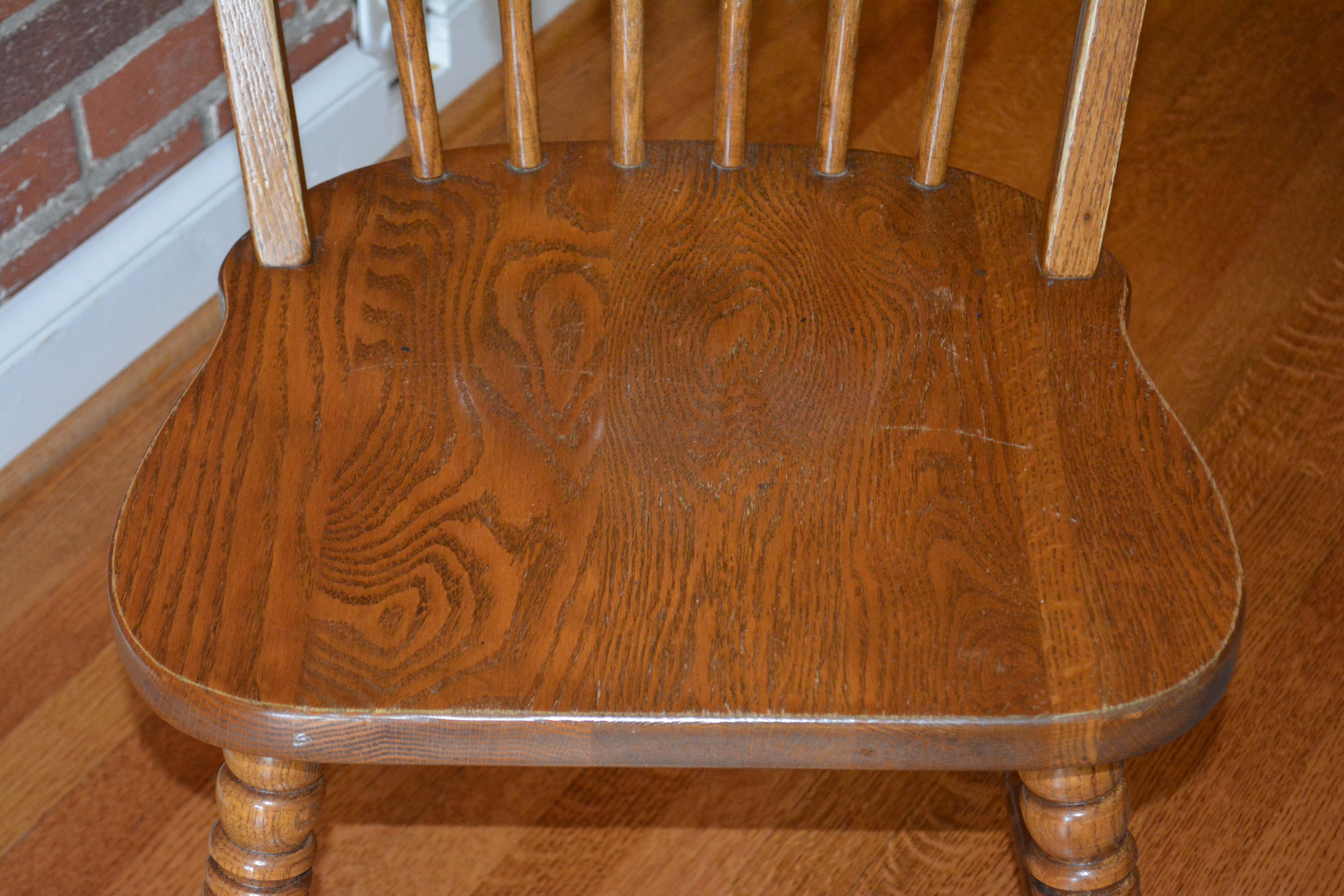 Vintage Oak Dining Table with Richardson Brothers Chairs