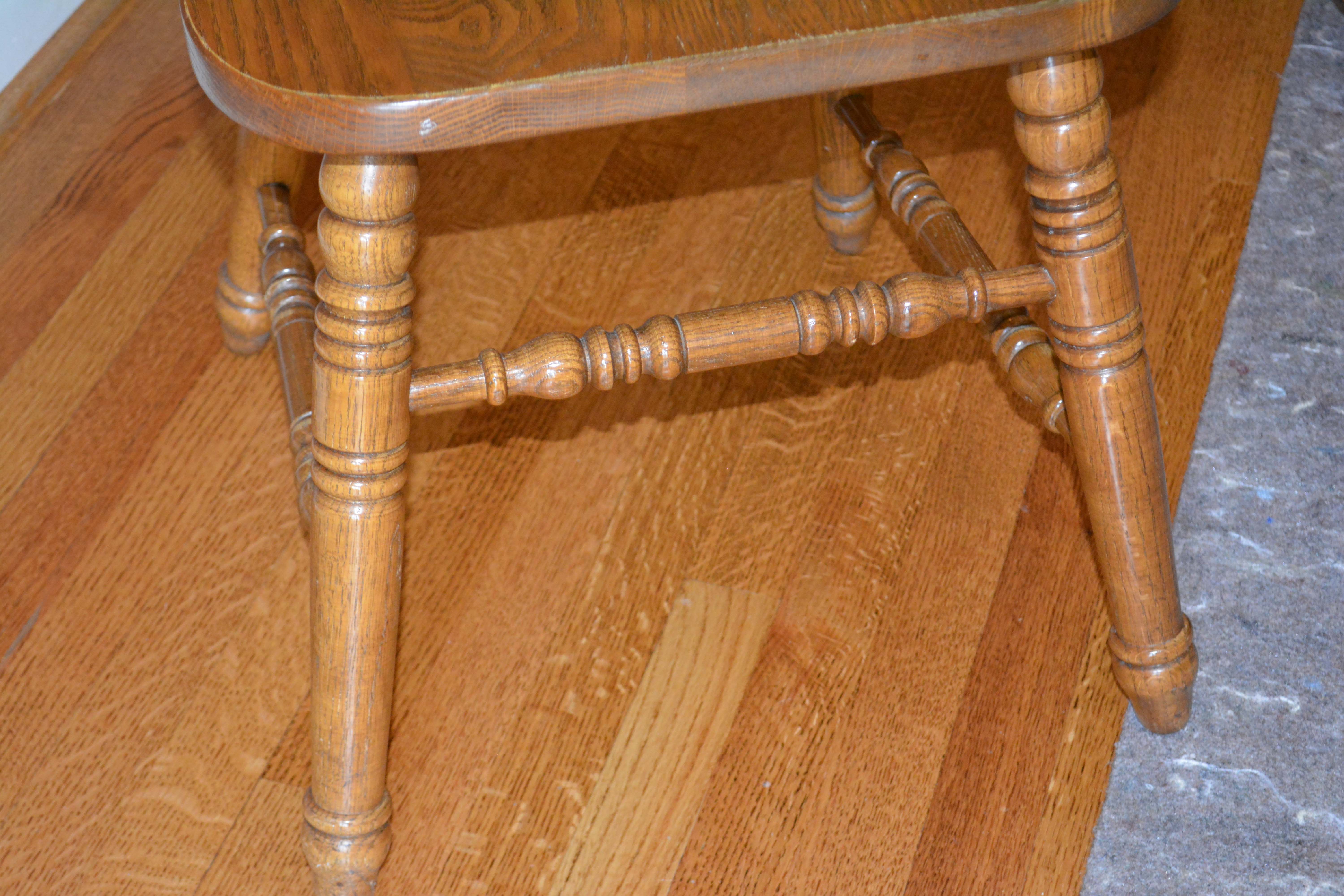Vintage Oak Dining Table with Richardson Brothers Chairs
