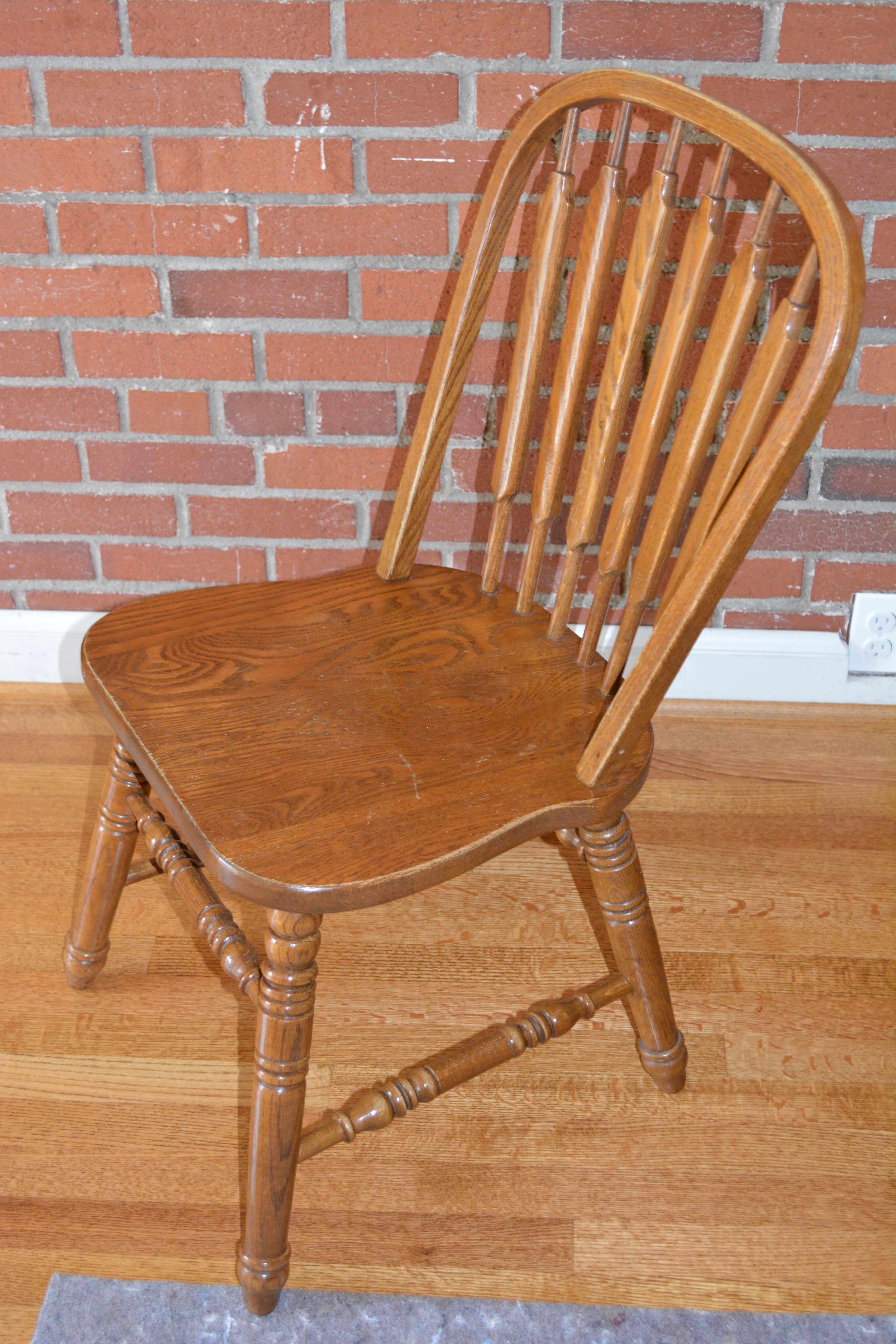 Vintage Oak Dining Table with Richardson Brothers Chairs