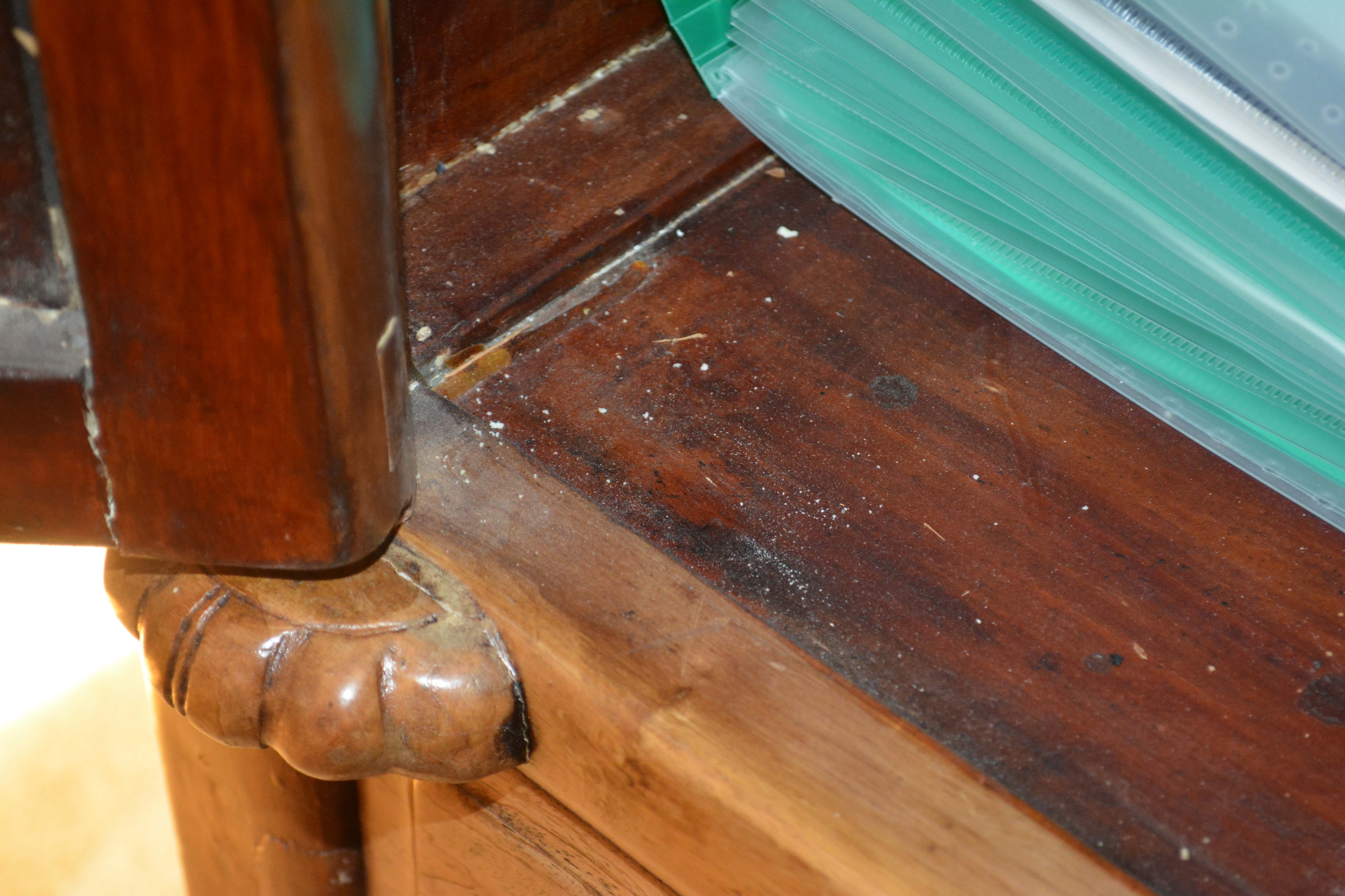 Antique Handmade Chinese Square-Cornered Elmwood Cabinet