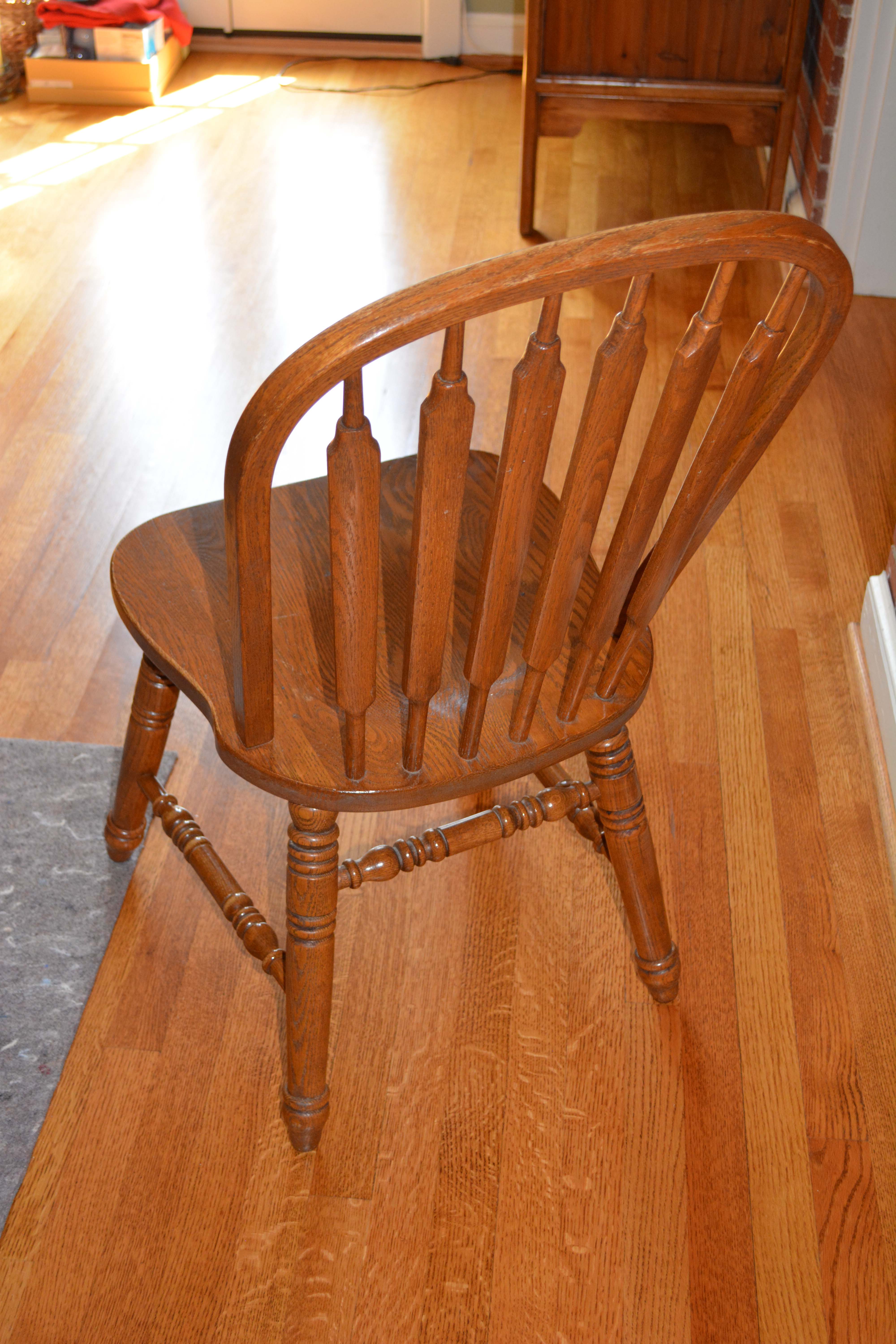 Vintage Oak Dining Table with Richardson Brothers Chairs
