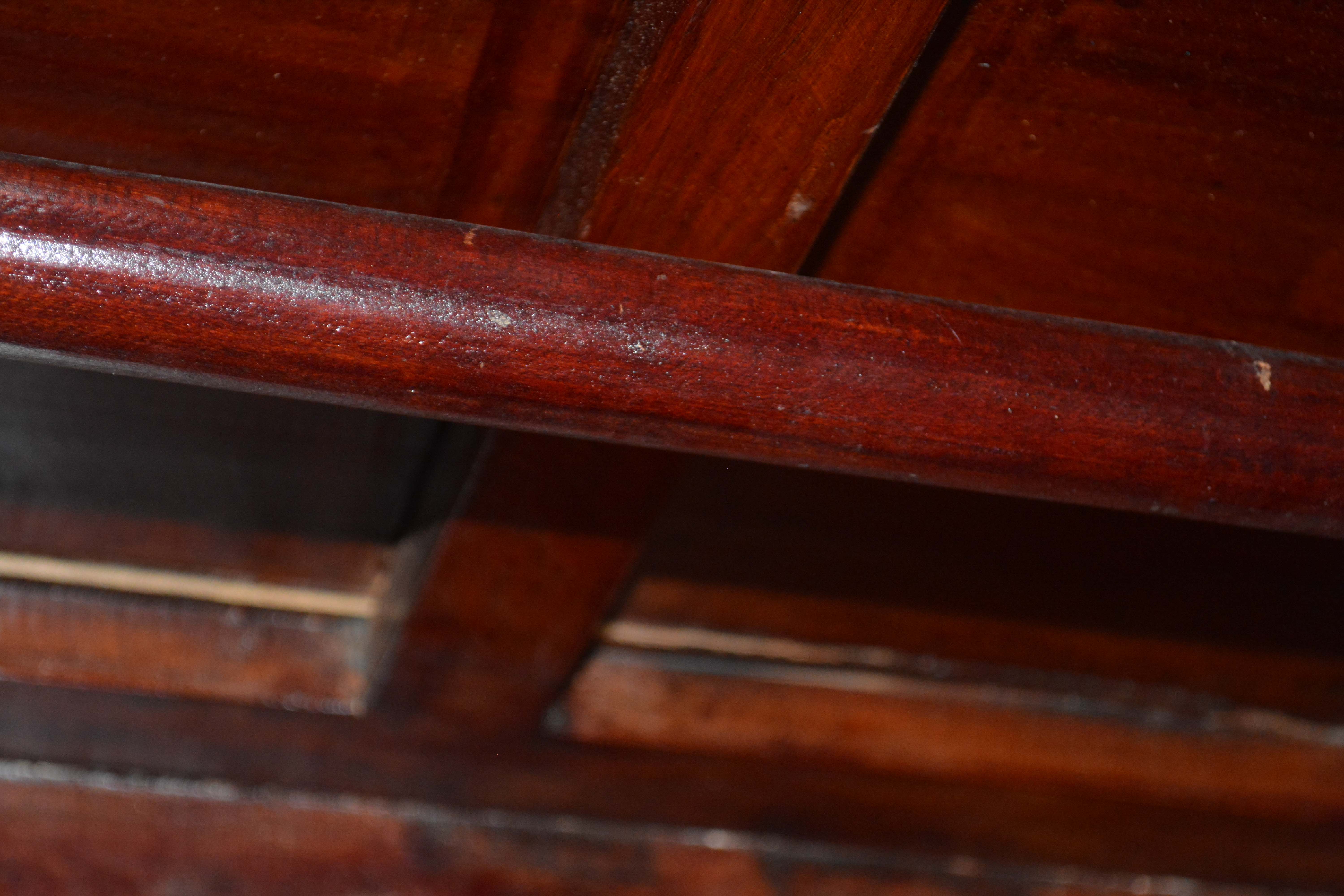 Antique Handmade Chinese Square-Cornered Elmwood Cabinet