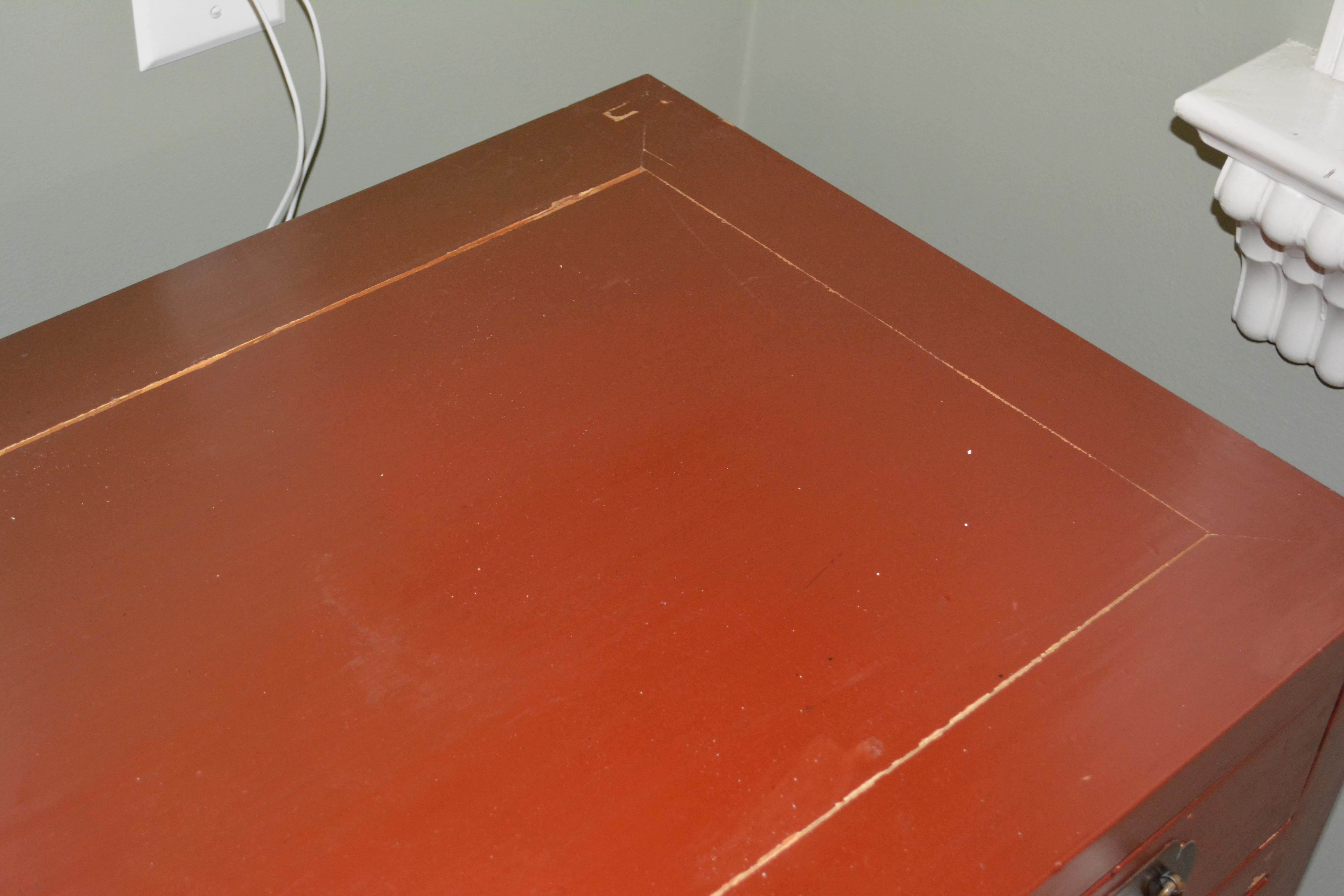 Chinese Inspired Red Painted Buffet