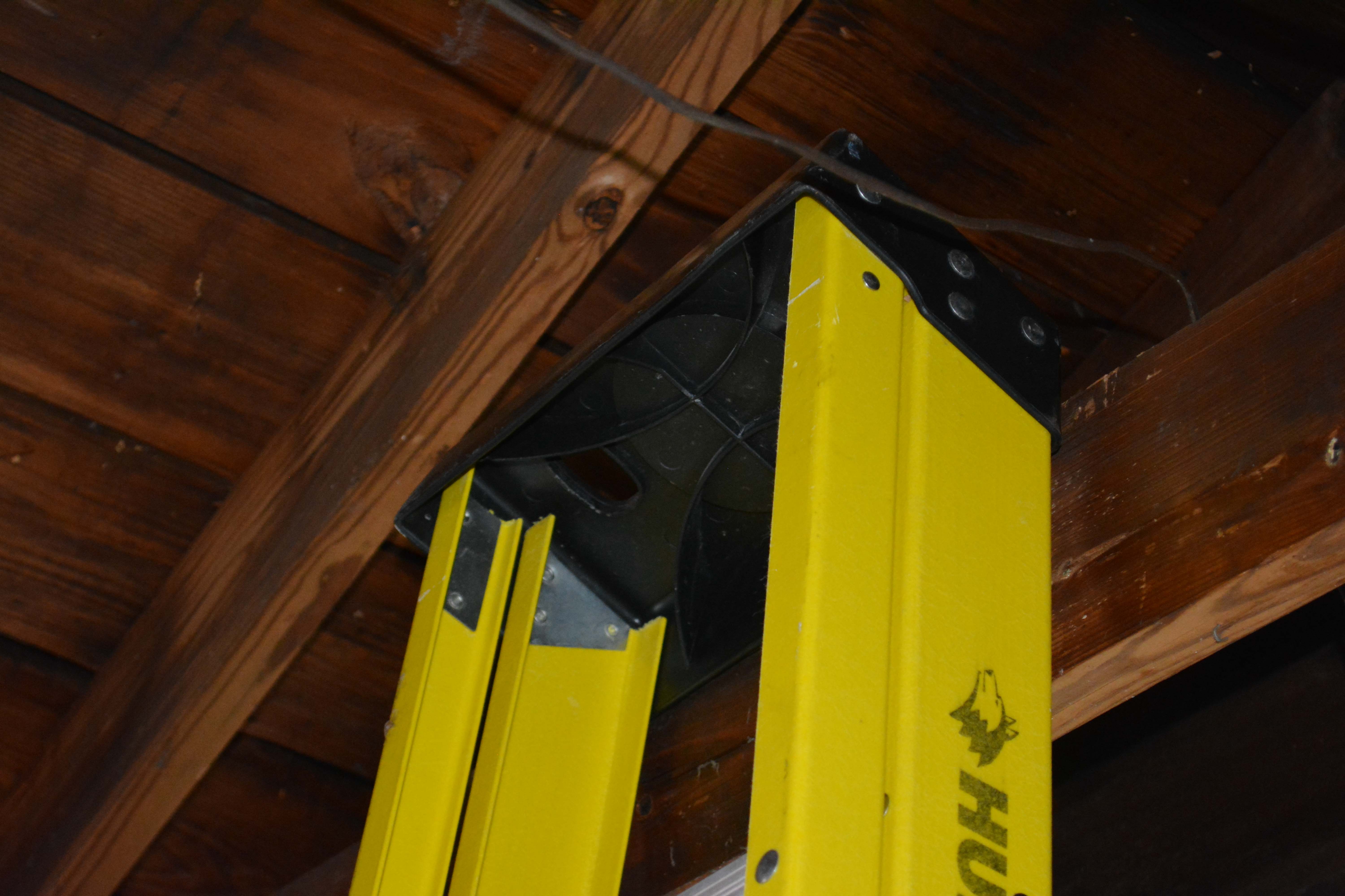 Husky Brand Yellow and Silver Tone Ladder