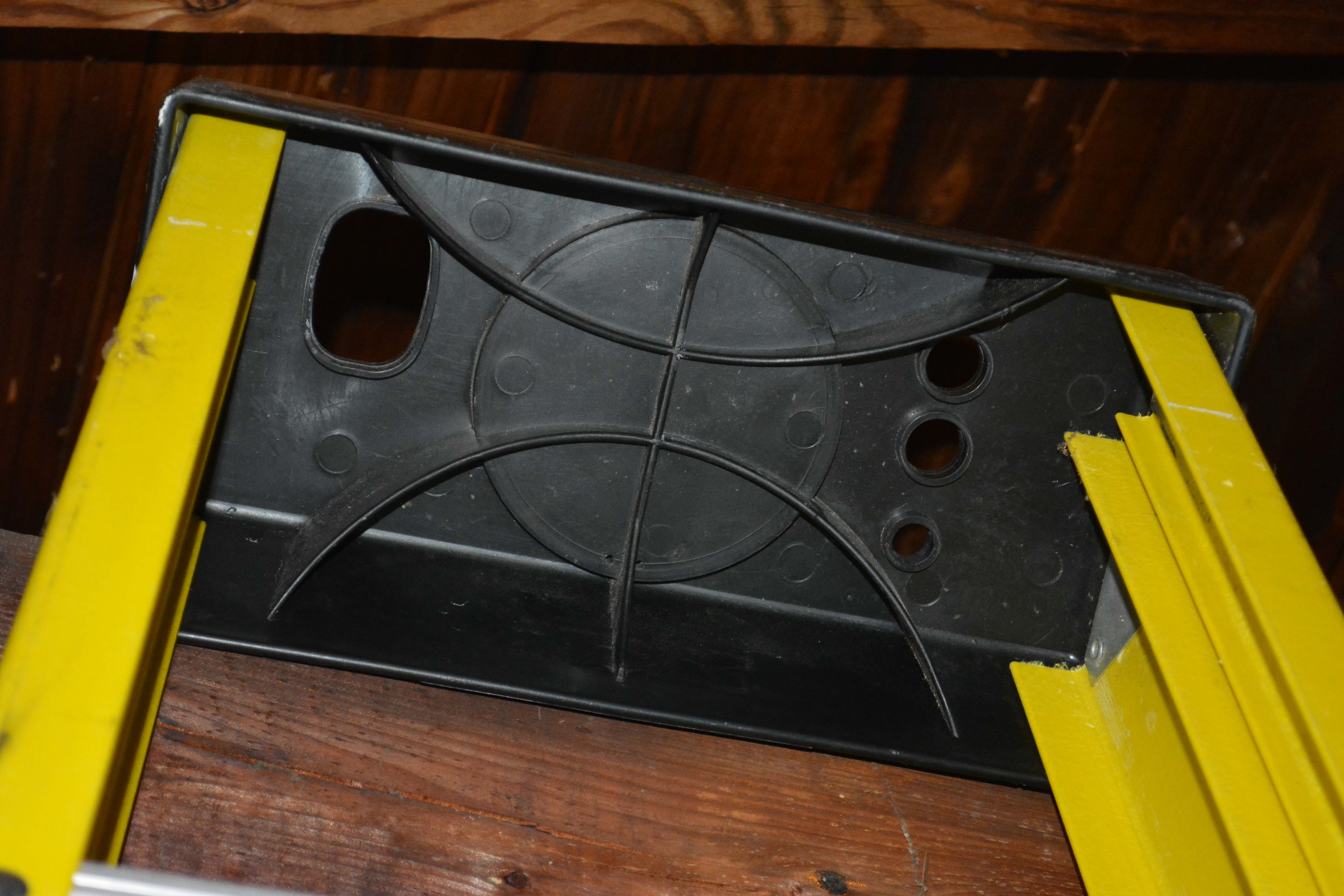 Husky Brand Yellow and Silver Tone Ladder