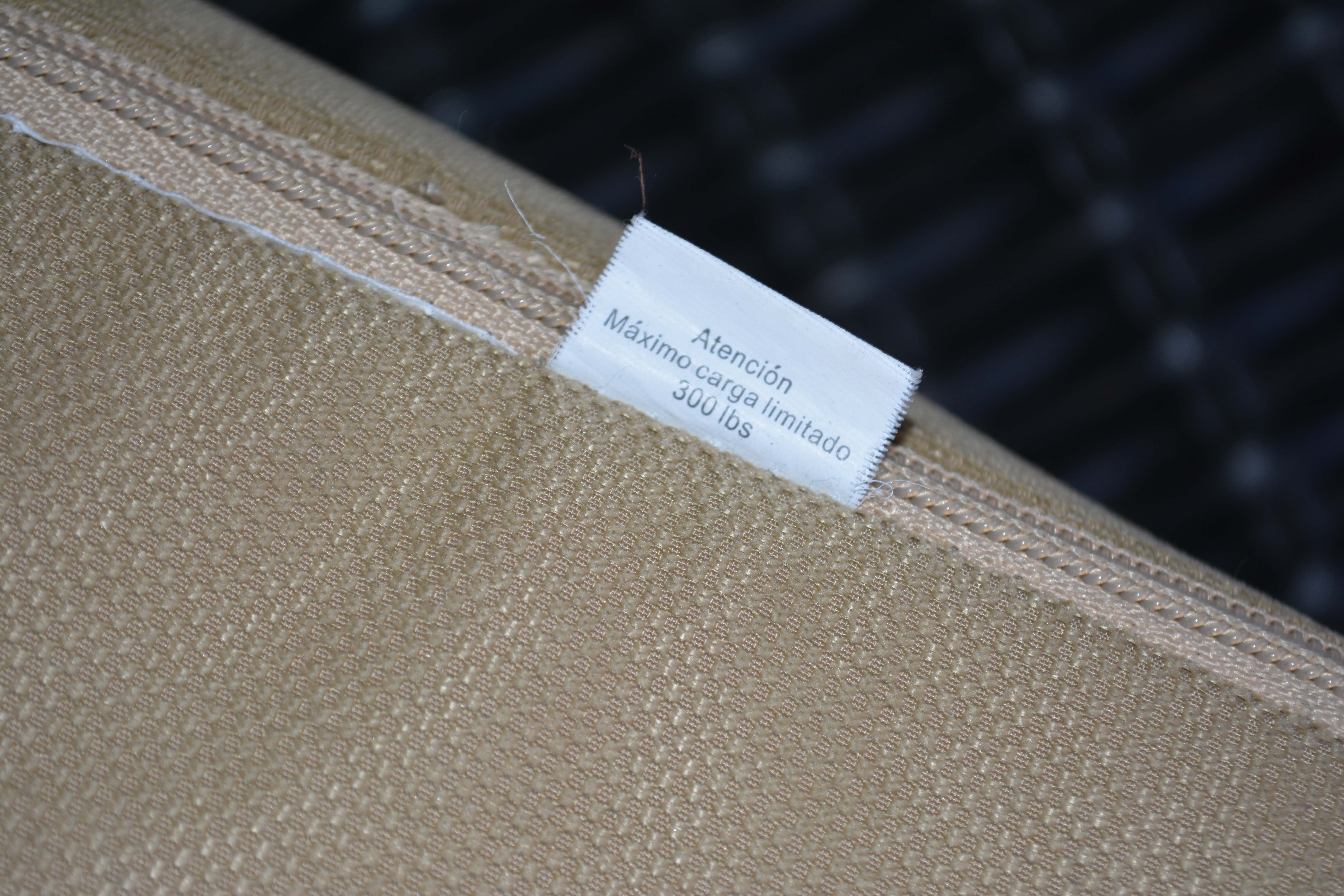 Black Plastic Wicker Sofa and Two Ottomans