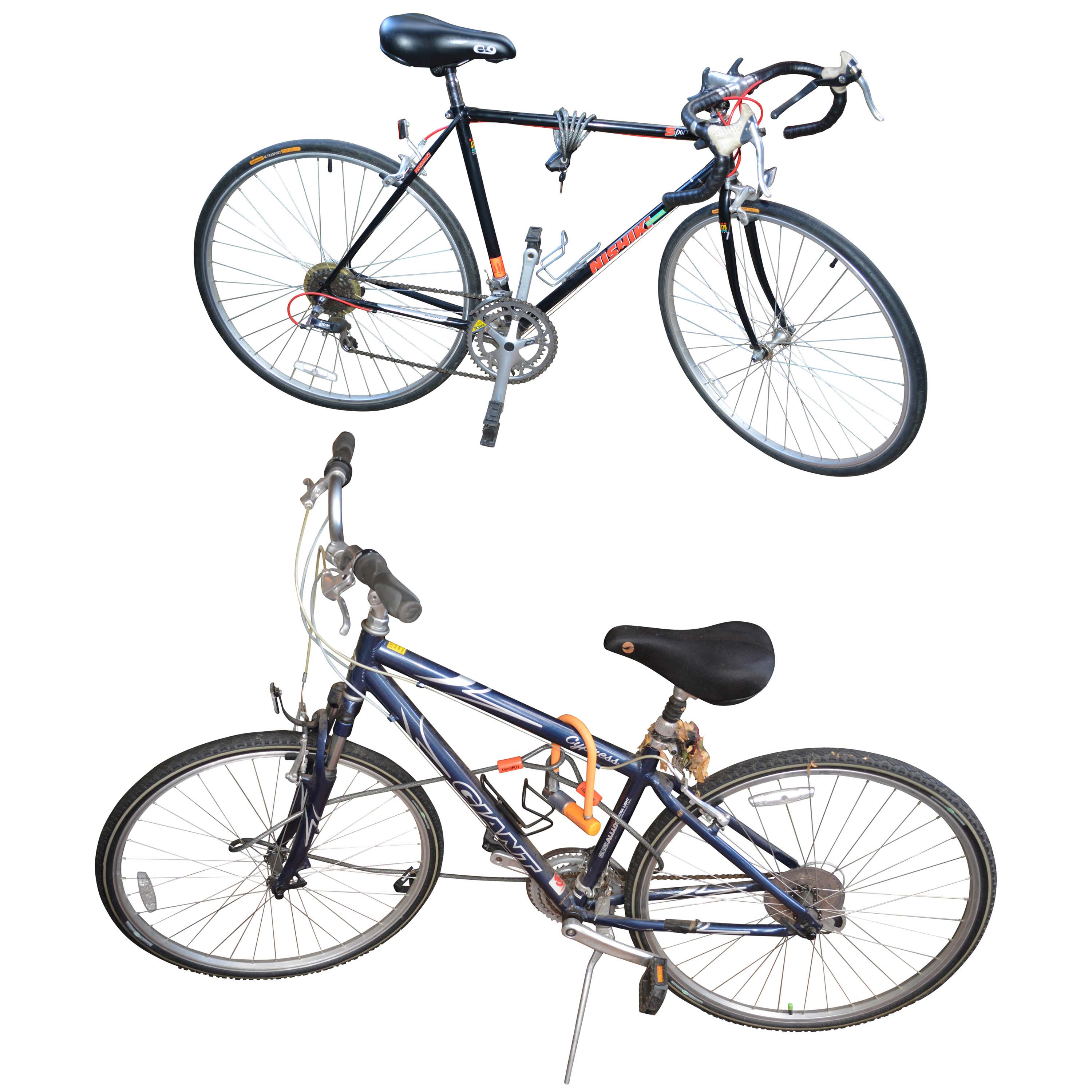 Giant Cypress and Nishiki Performance Equipe Bicycles