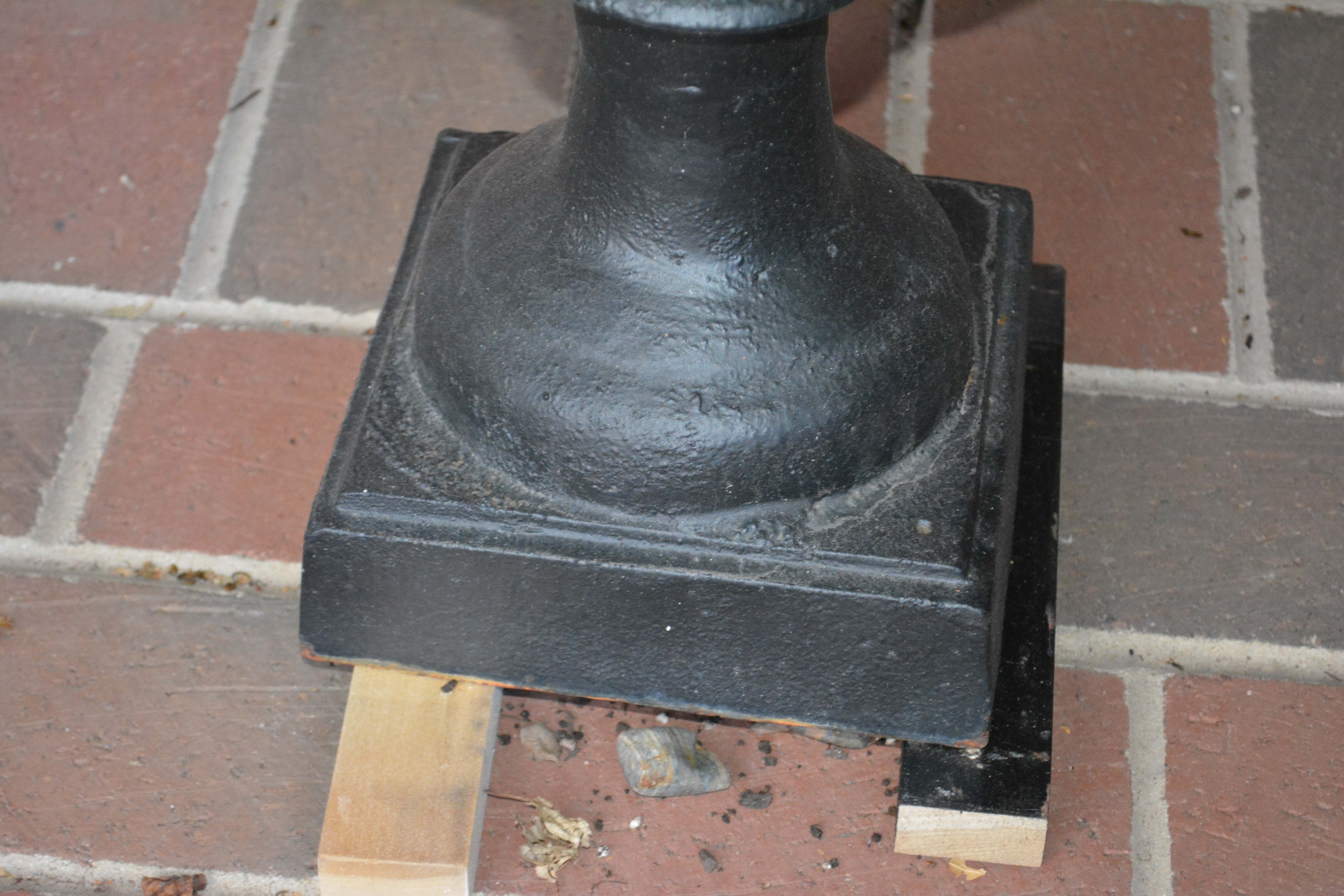 Cast Iron Urn Planter and Wire Metal Planter