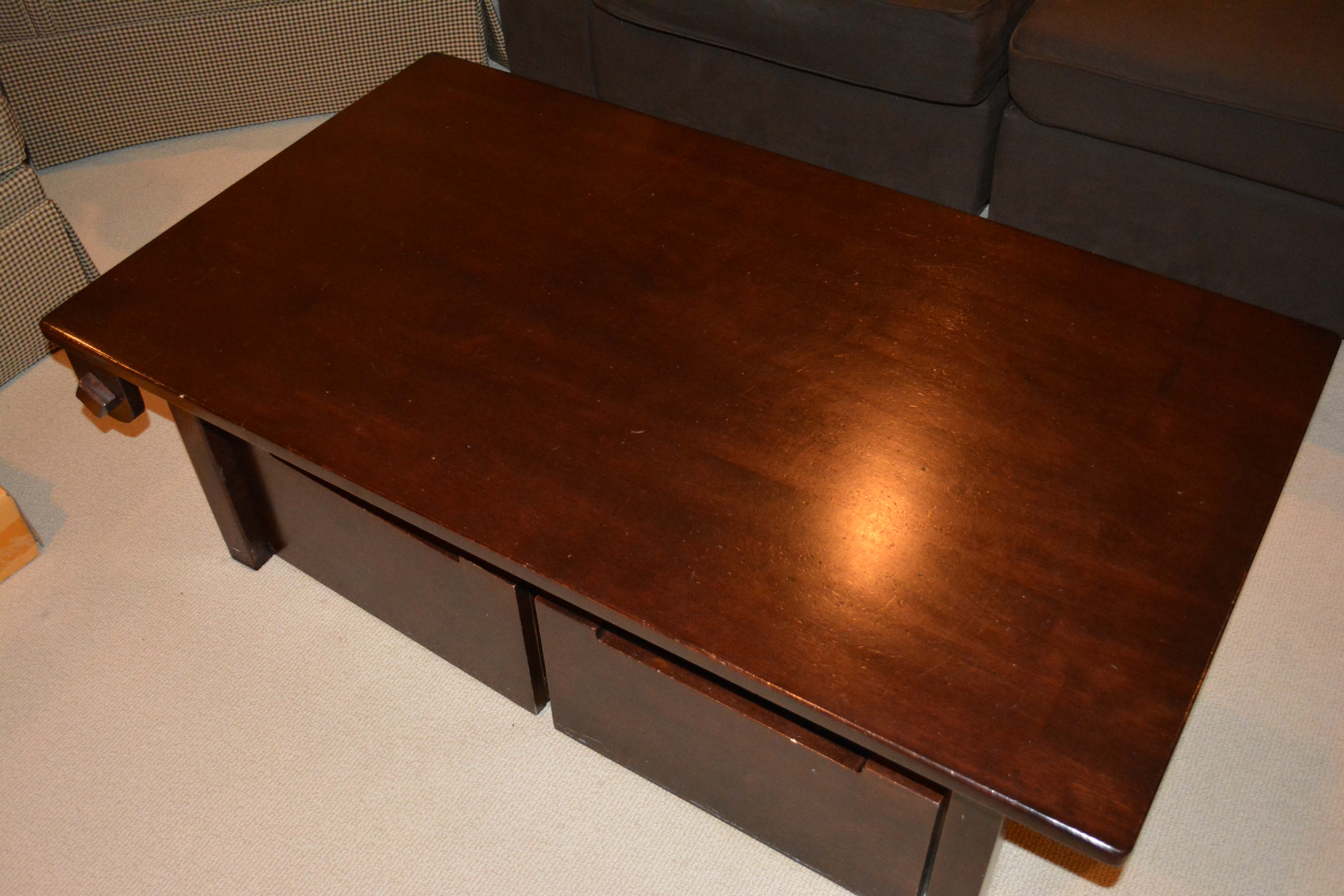 The Land of Nod Activity Table with Storage Bins and Extra Legs