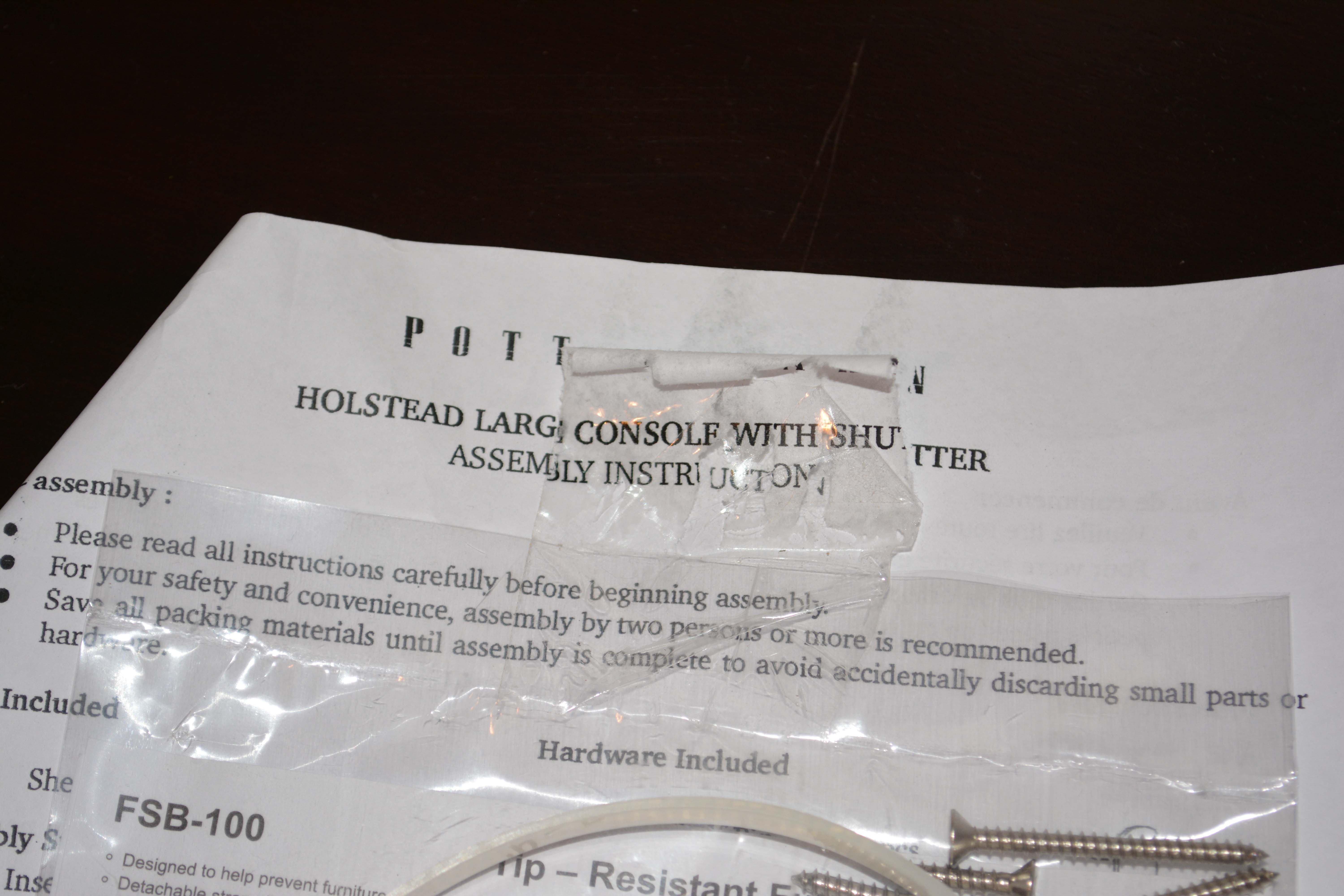 Pottery Barn Entertainment Console