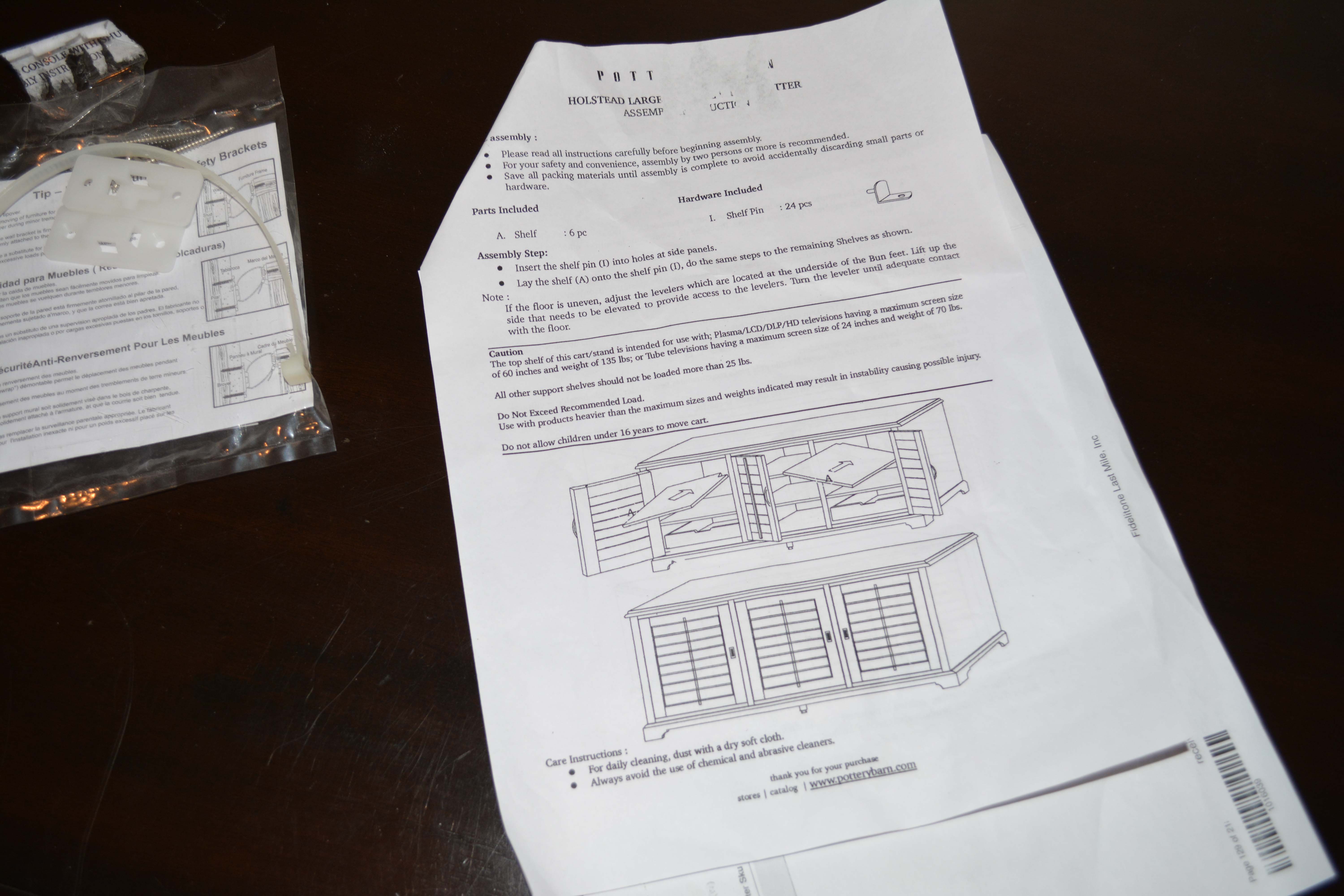 Pottery Barn Entertainment Console