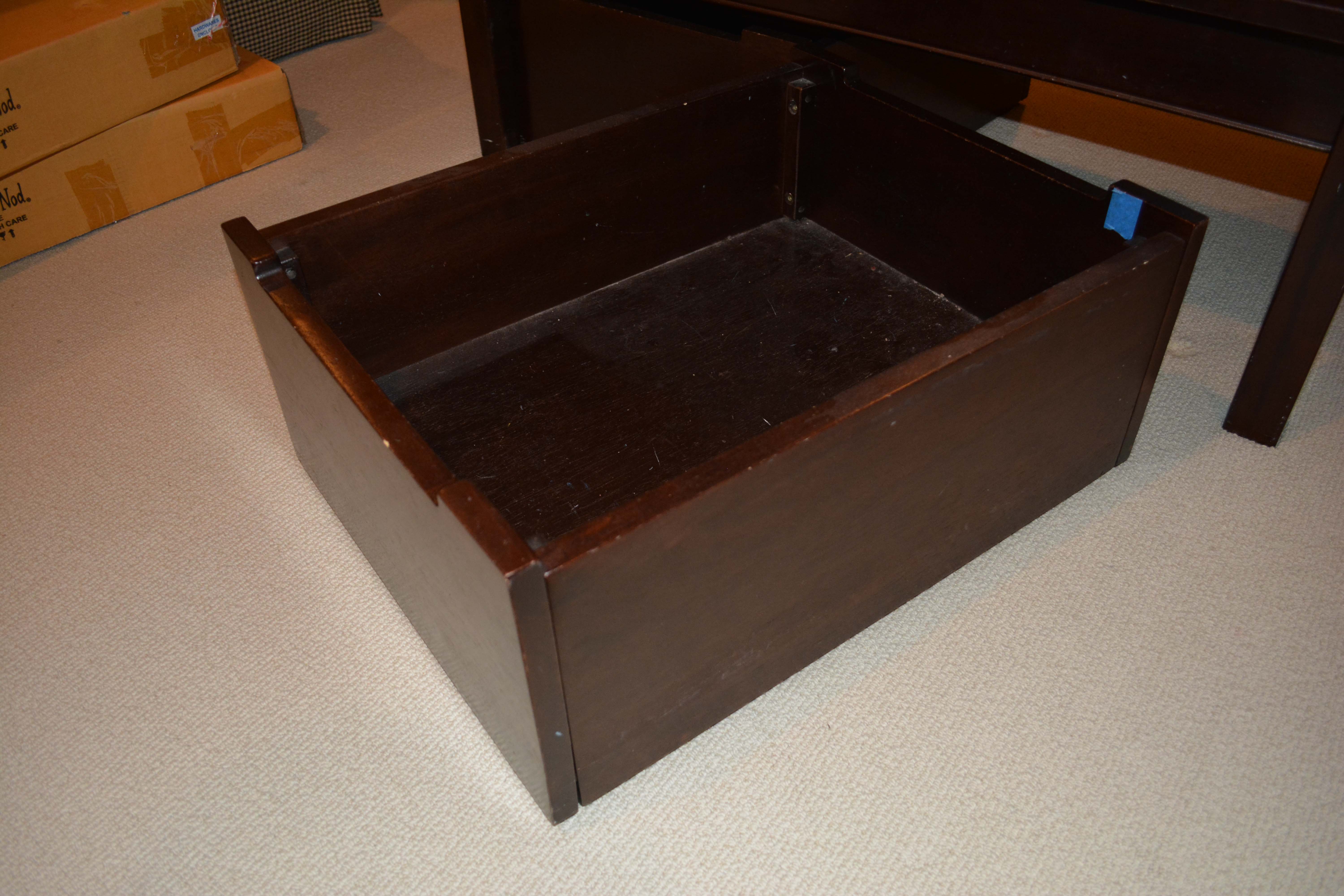 The Land of Nod Activity Table with Storage Bins and Extra Legs