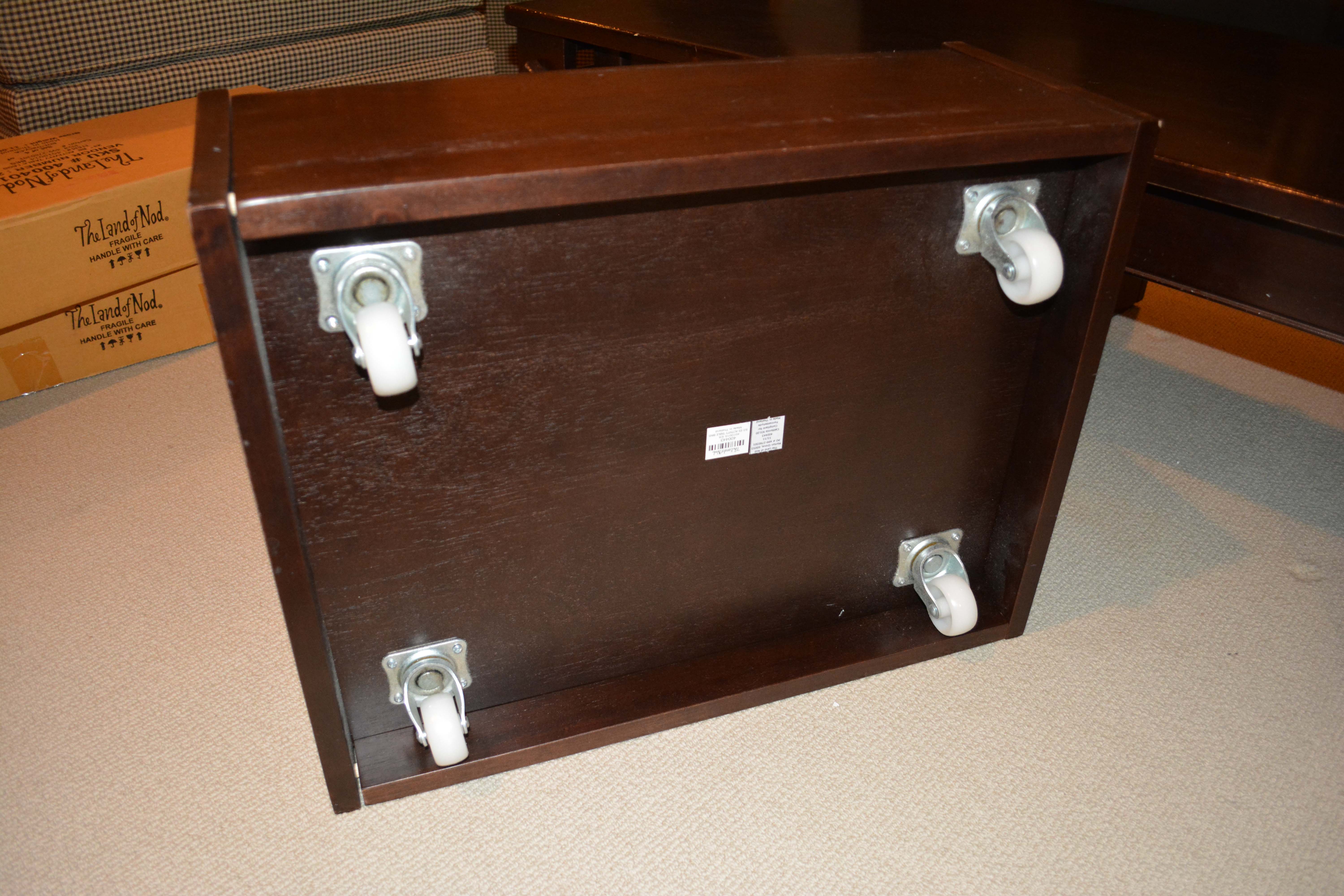 The Land of Nod Activity Table with Storage Bins and Extra Legs