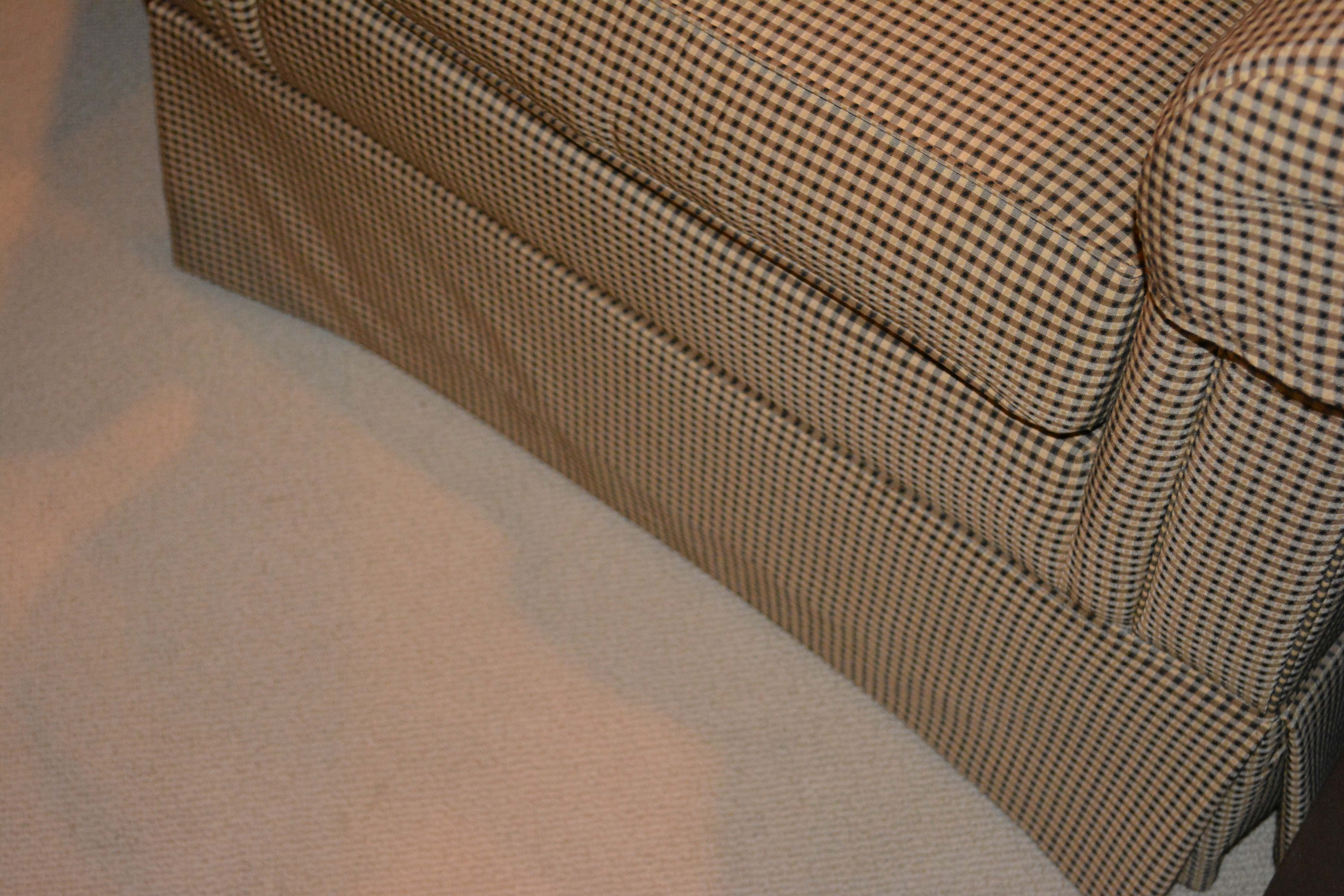 Pair of Ethan Allen Armchairs and Ottoman