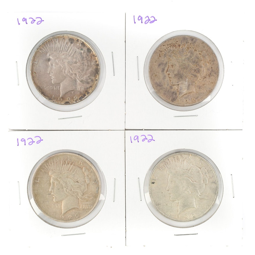1922 Peace Silver Dollars