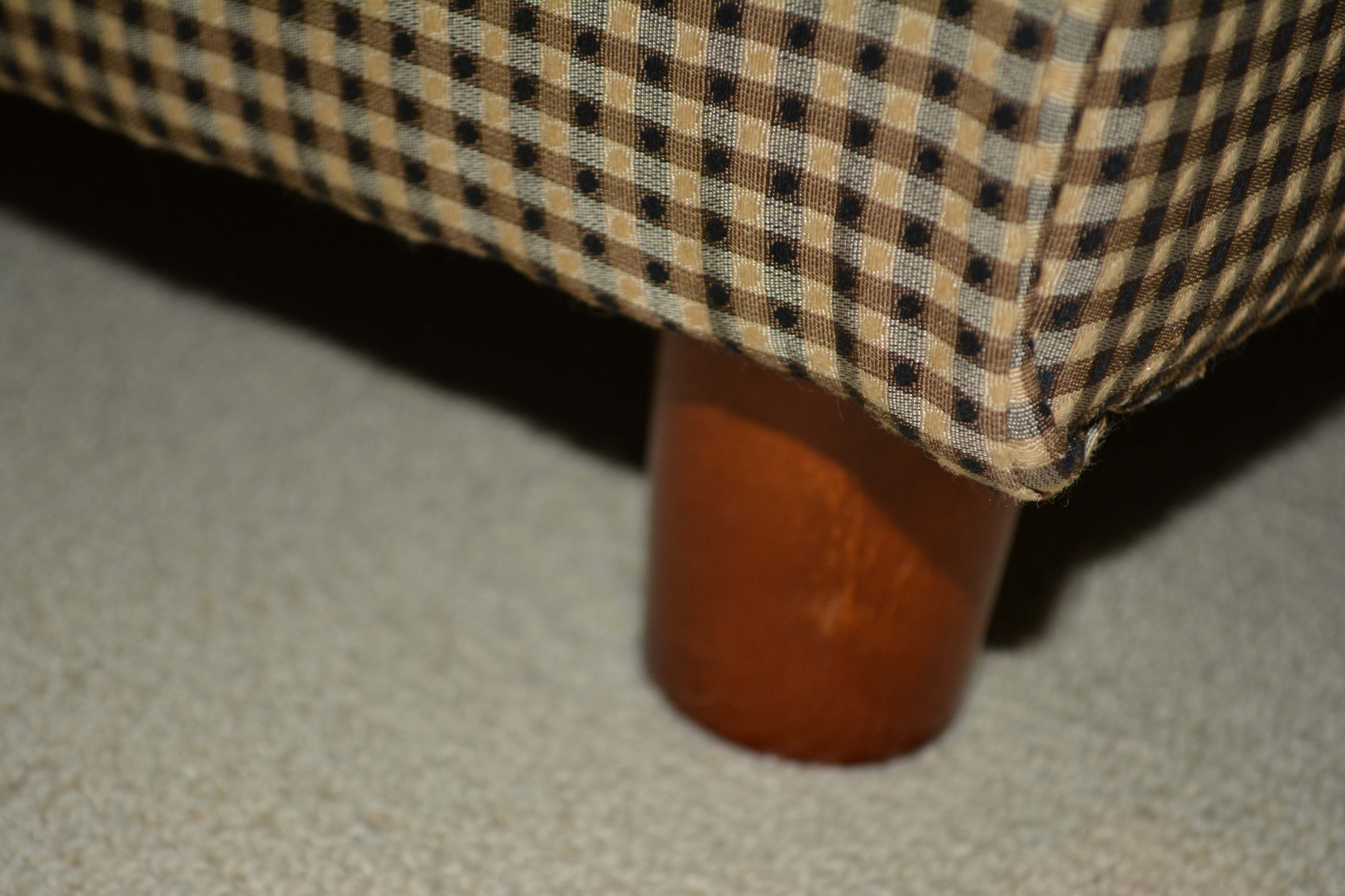 Pair of Ethan Allen Armchairs and Ottoman