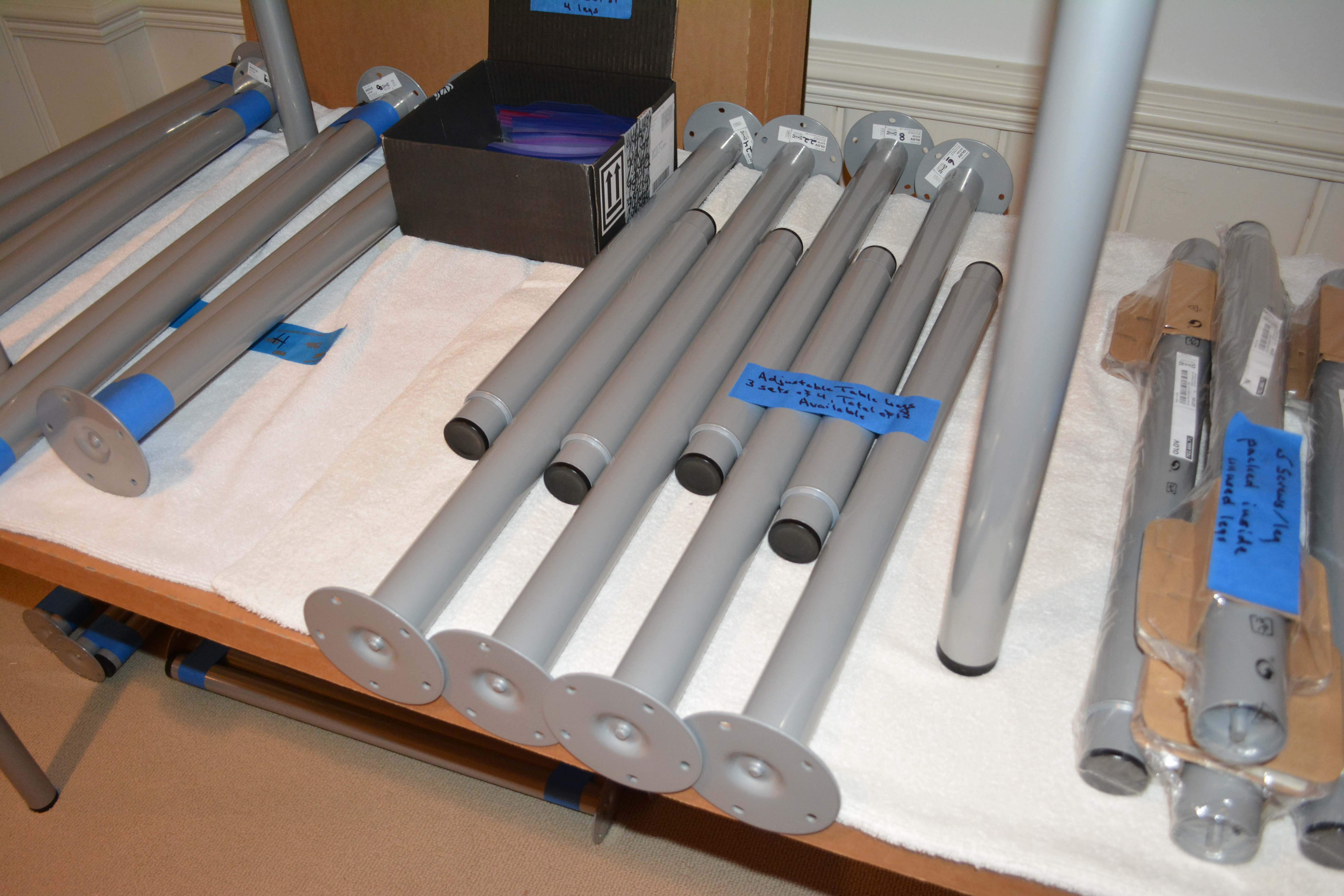 7 IKEA "Linnmon" Tables