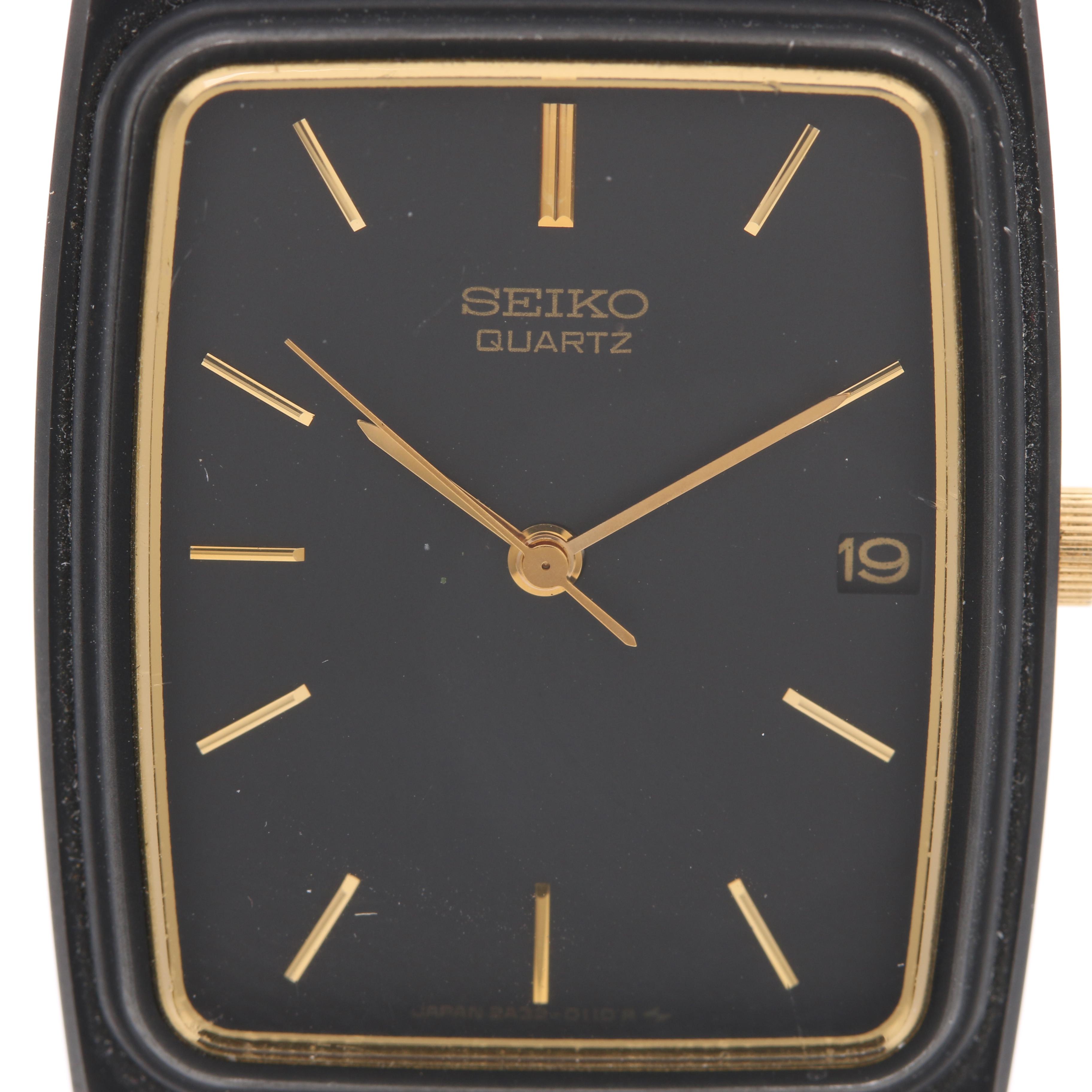 Seiko Quartz Base Metal and Stainless Steel Watch