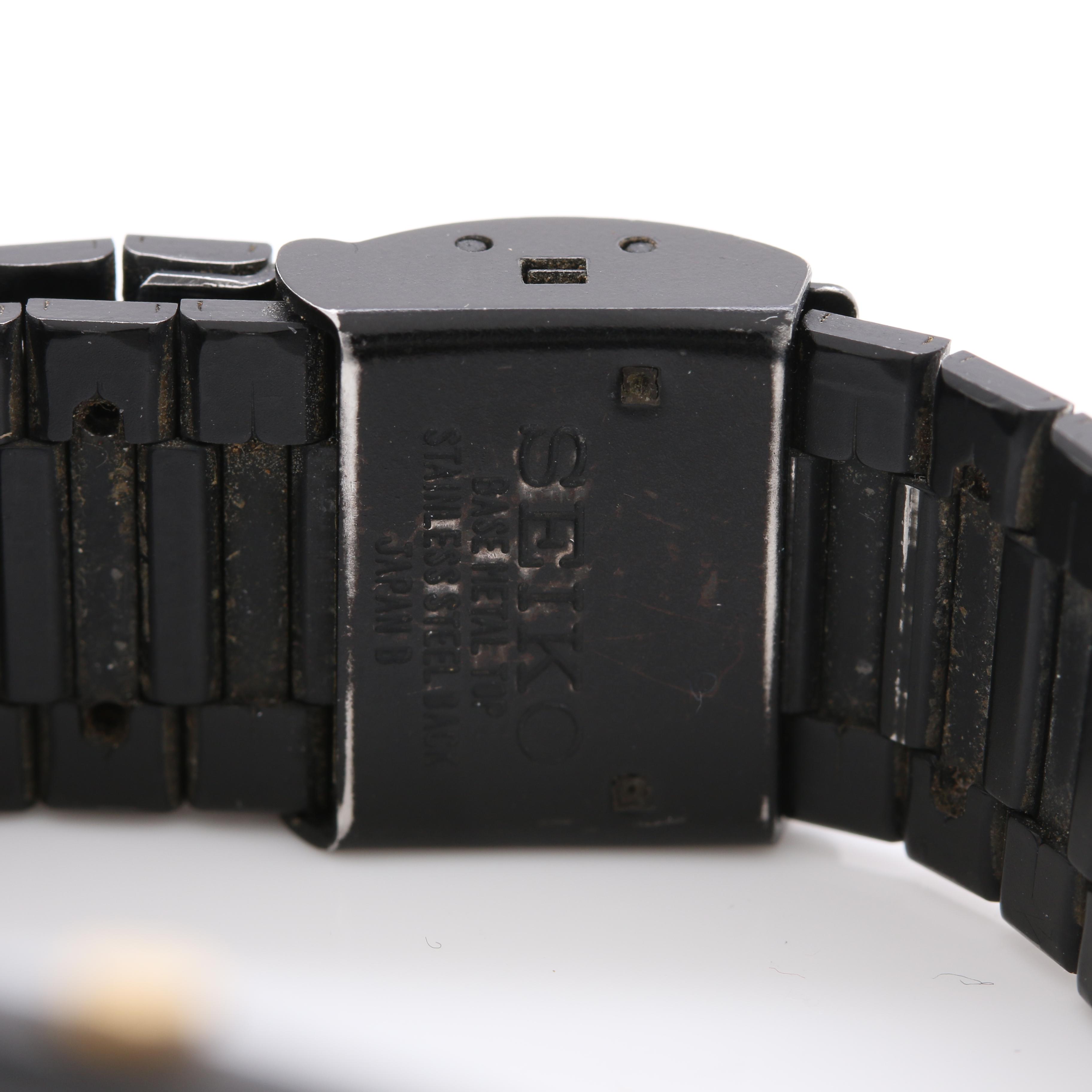 Seiko Quartz Base Metal and Stainless Steel Watch