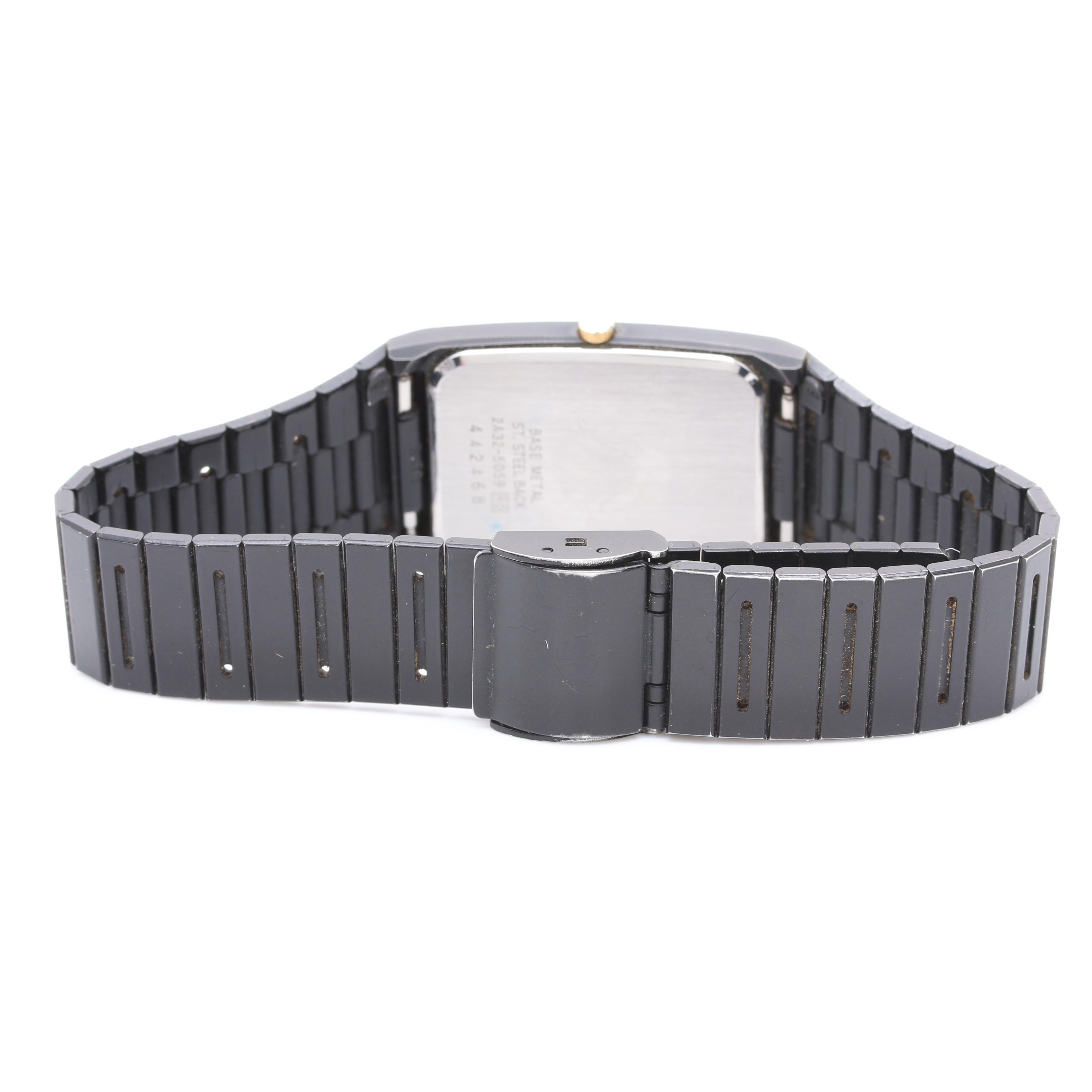 Seiko Quartz Base Metal and Stainless Steel Watch