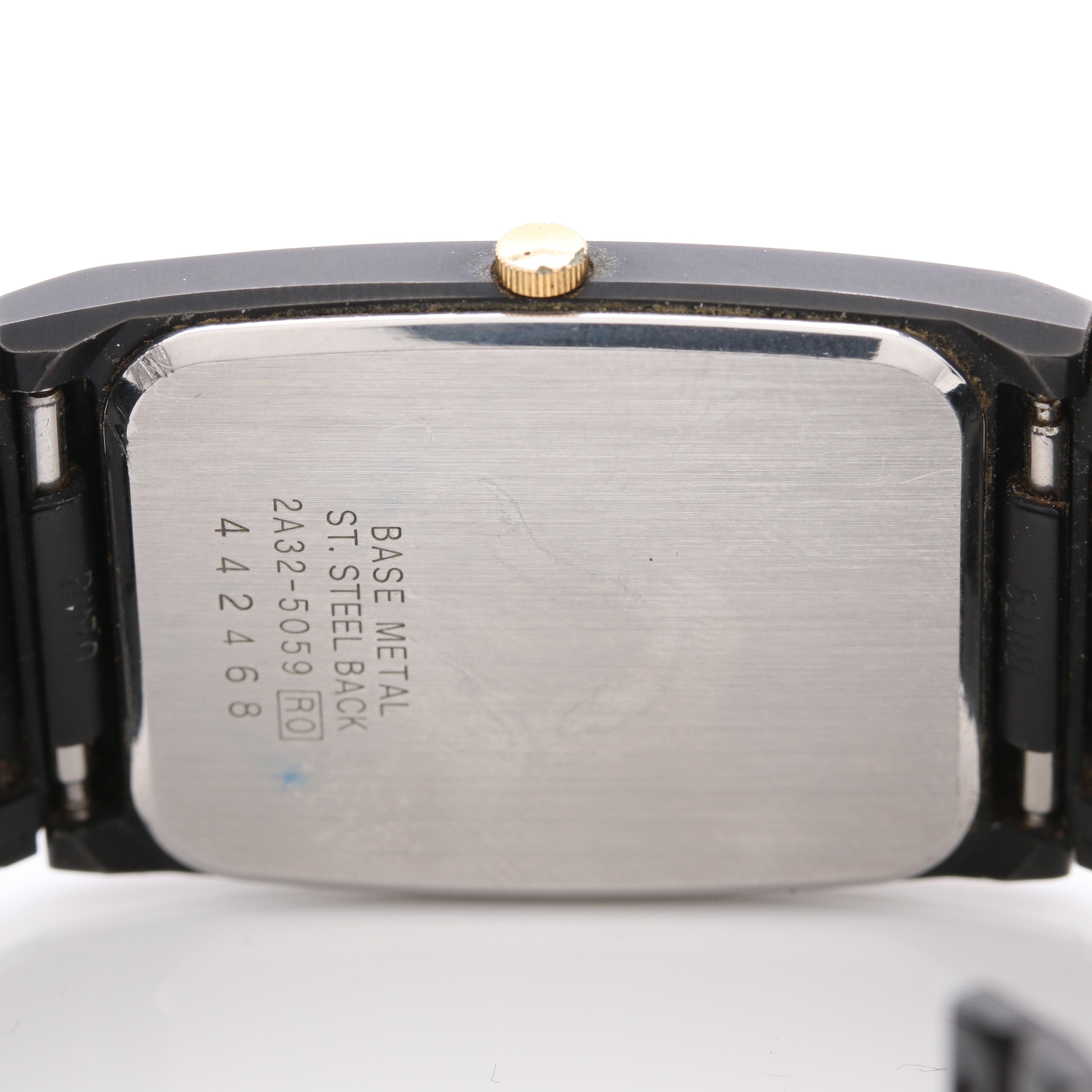 Seiko Quartz Base Metal and Stainless Steel Watch