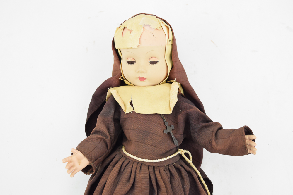 Circa 1950s Nun Doll in Traditional Habit