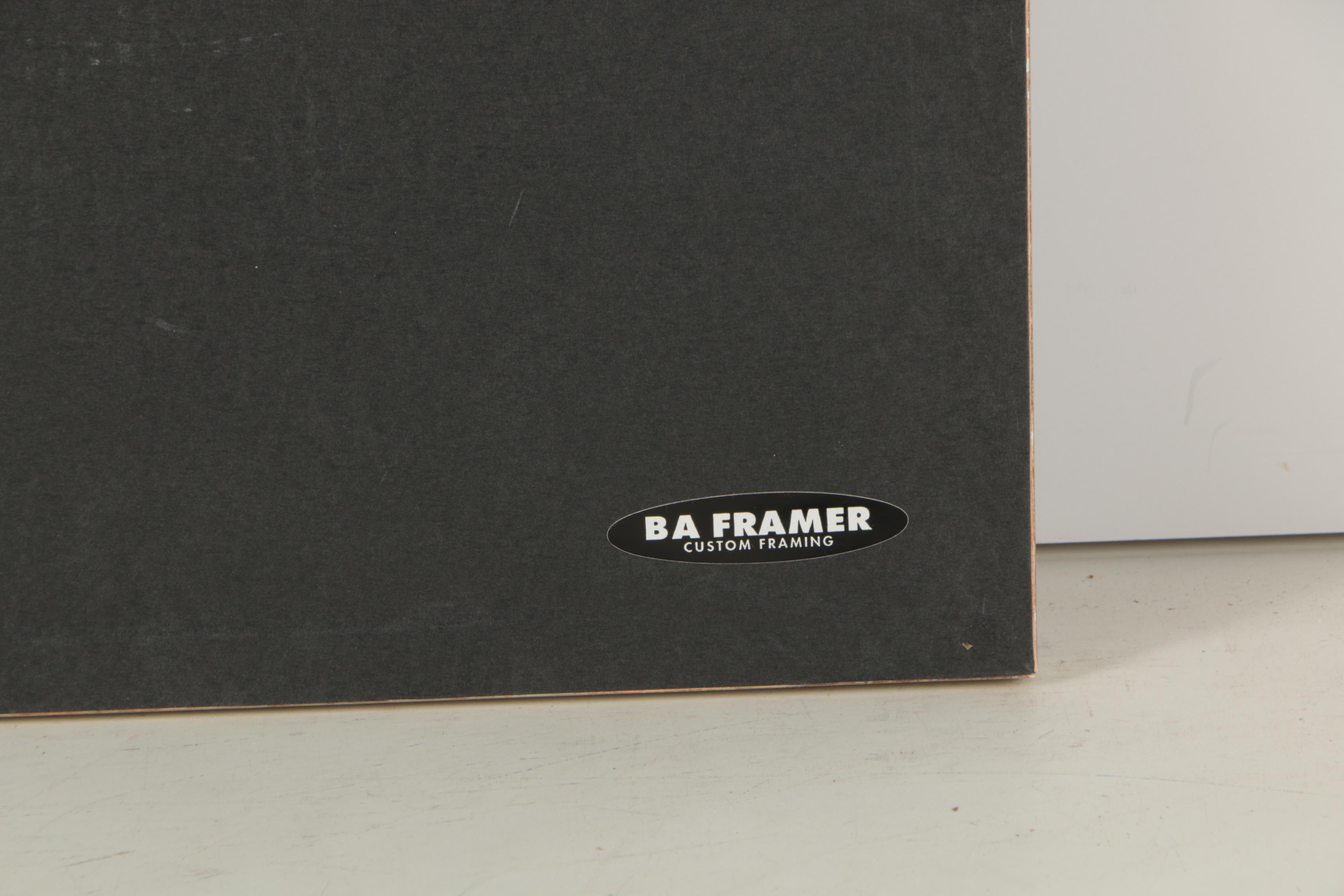 Yoshida Tōshi Woodblock Print "Cherry Blossoms by the Gate"